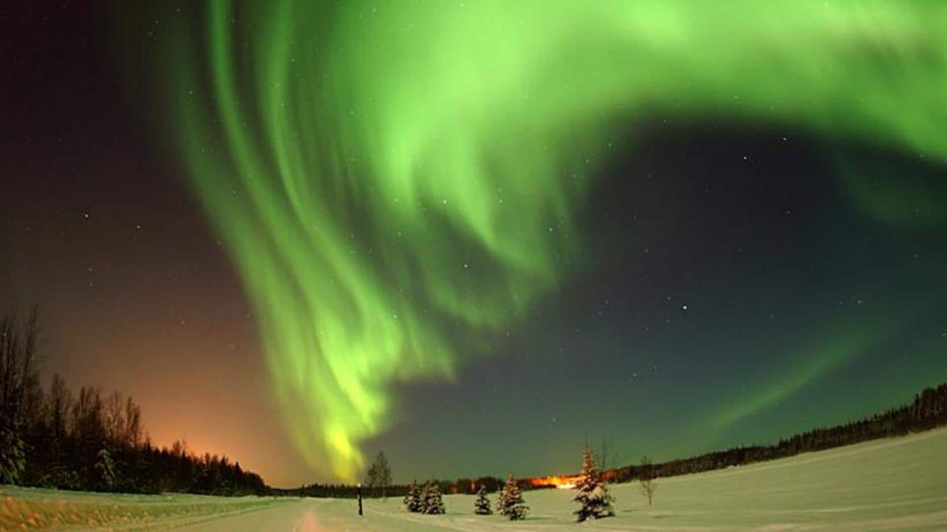 Marvel at Yellowknife's northern lights and ice art