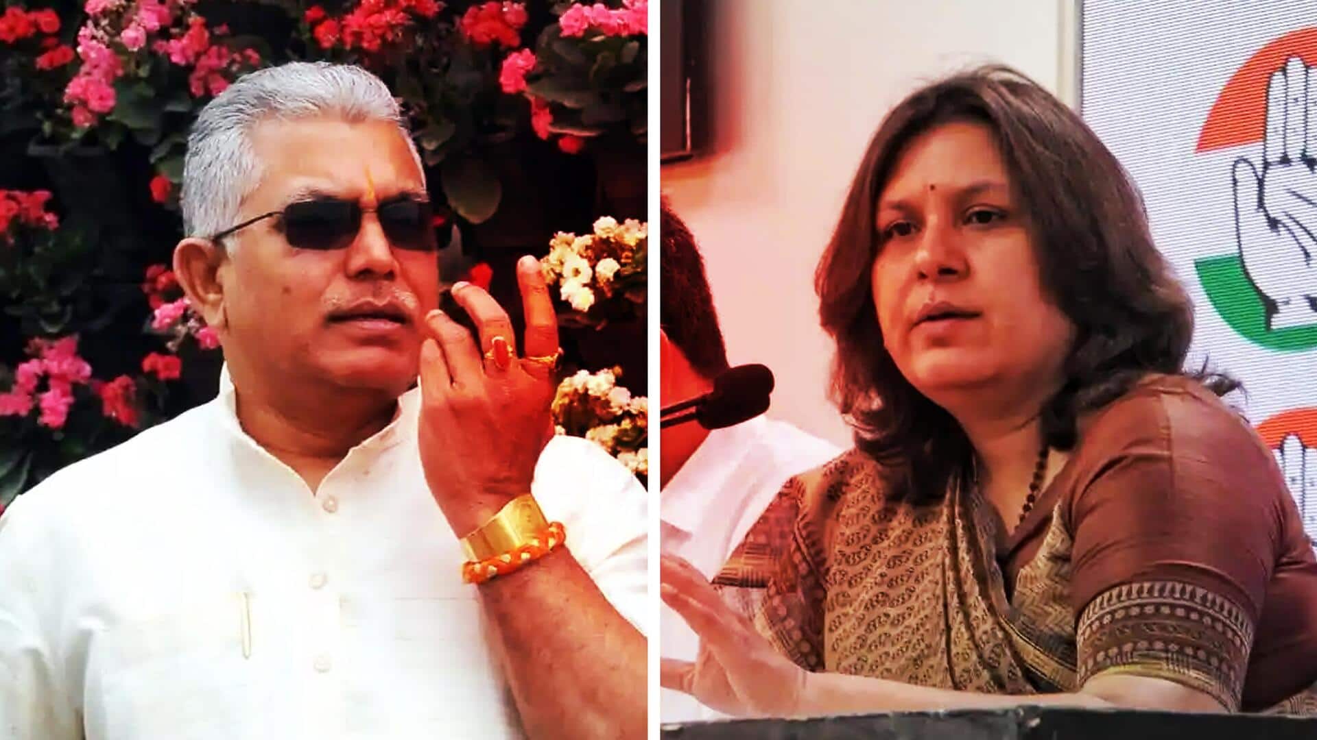 ECI censures Dilip Ghosh, Supriya Shrinate for 'derogatory' remarks