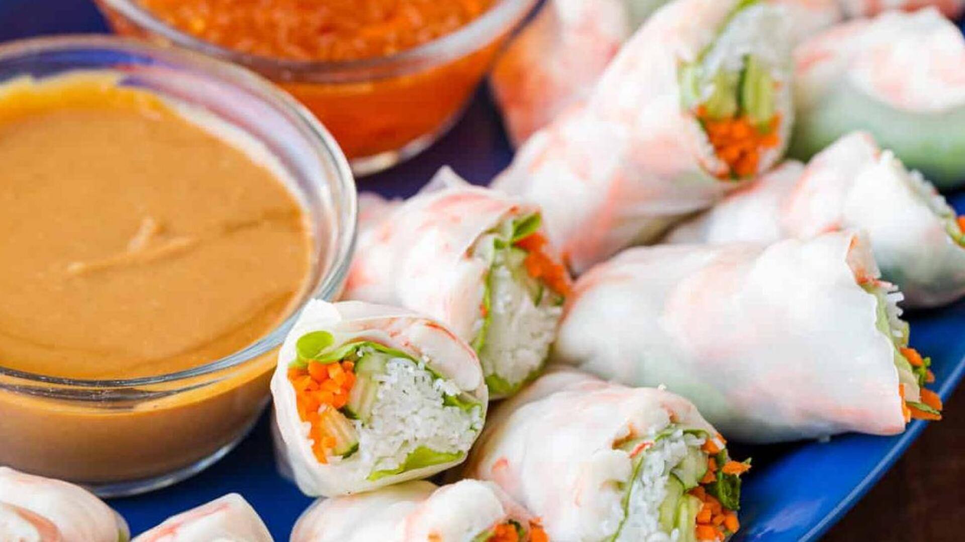 Try this Thai tofu spring rolls recipe at home