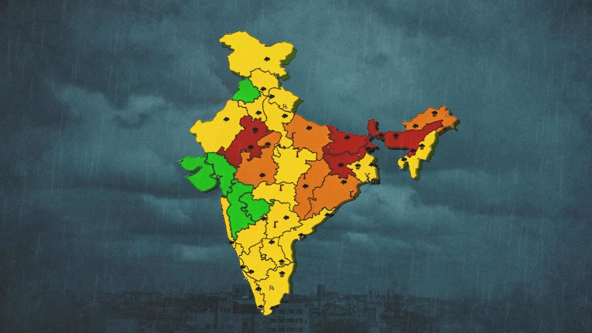 Monsoon: Here's what green, yellow, orange, red alerts mean