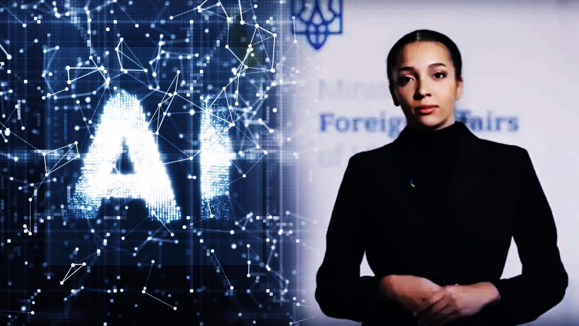 Ukraine introduces AI-generated spokesperson for foreign ministry