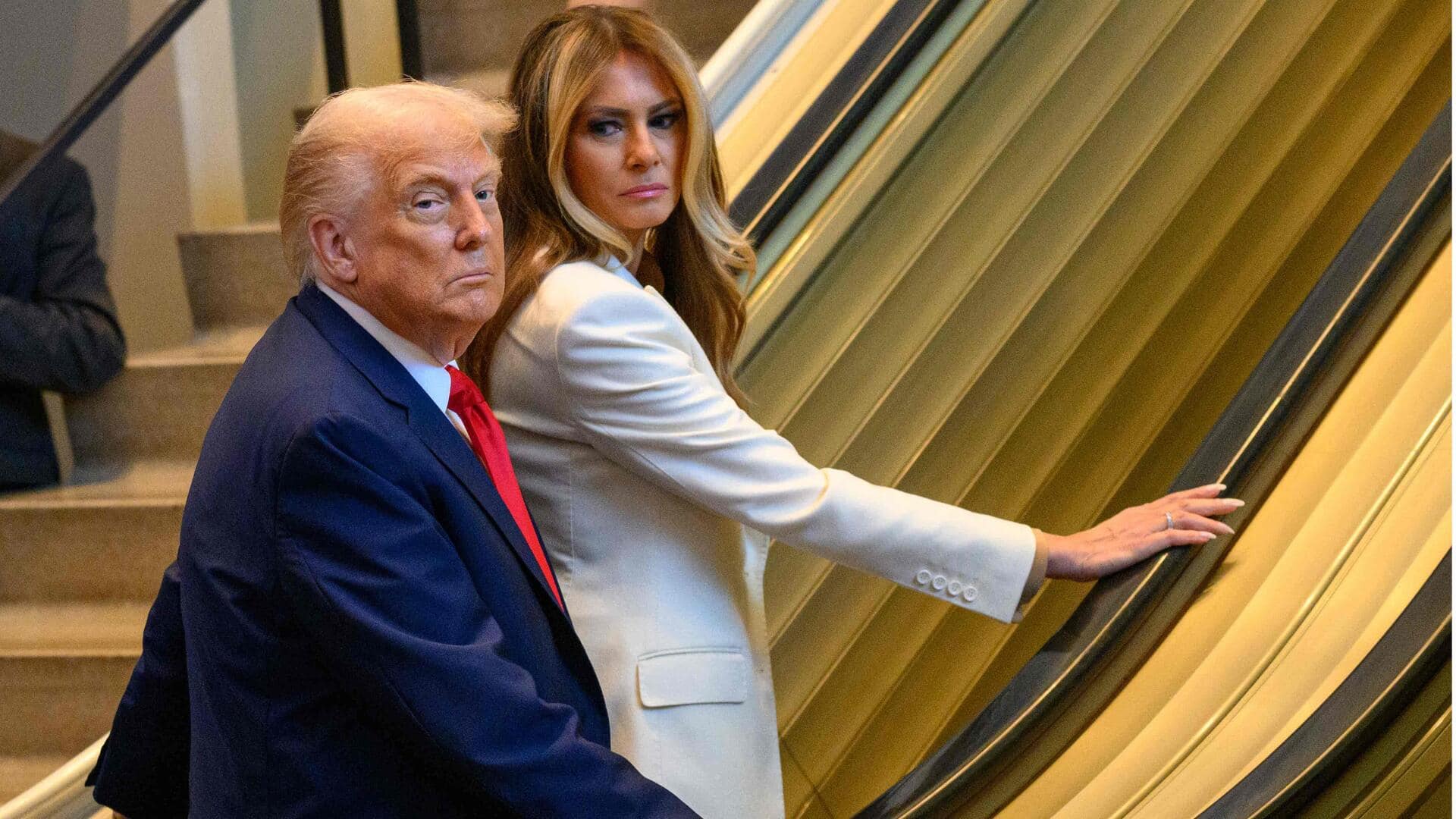UN escalator stops with Trump-Melania on; White House demands firing