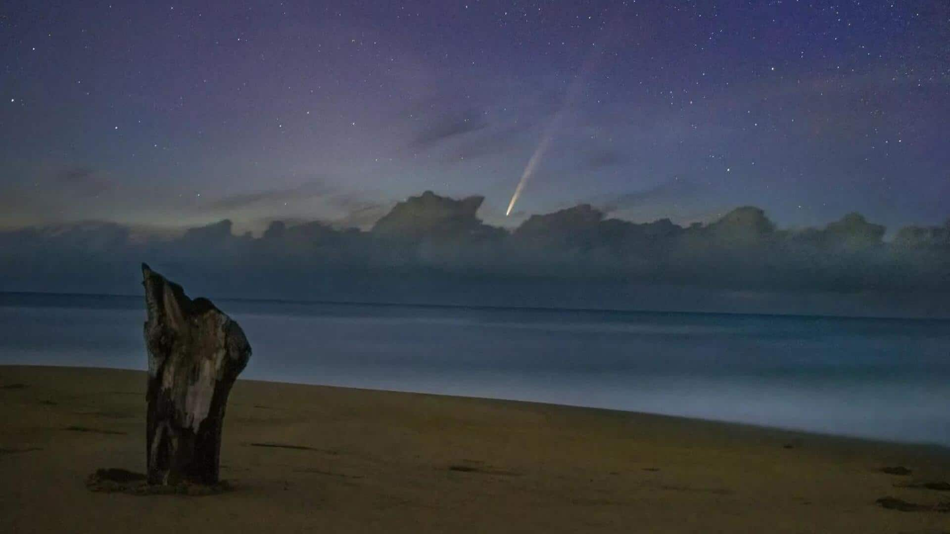 Indian astrophotographers capture comet seen once in 80,000 years