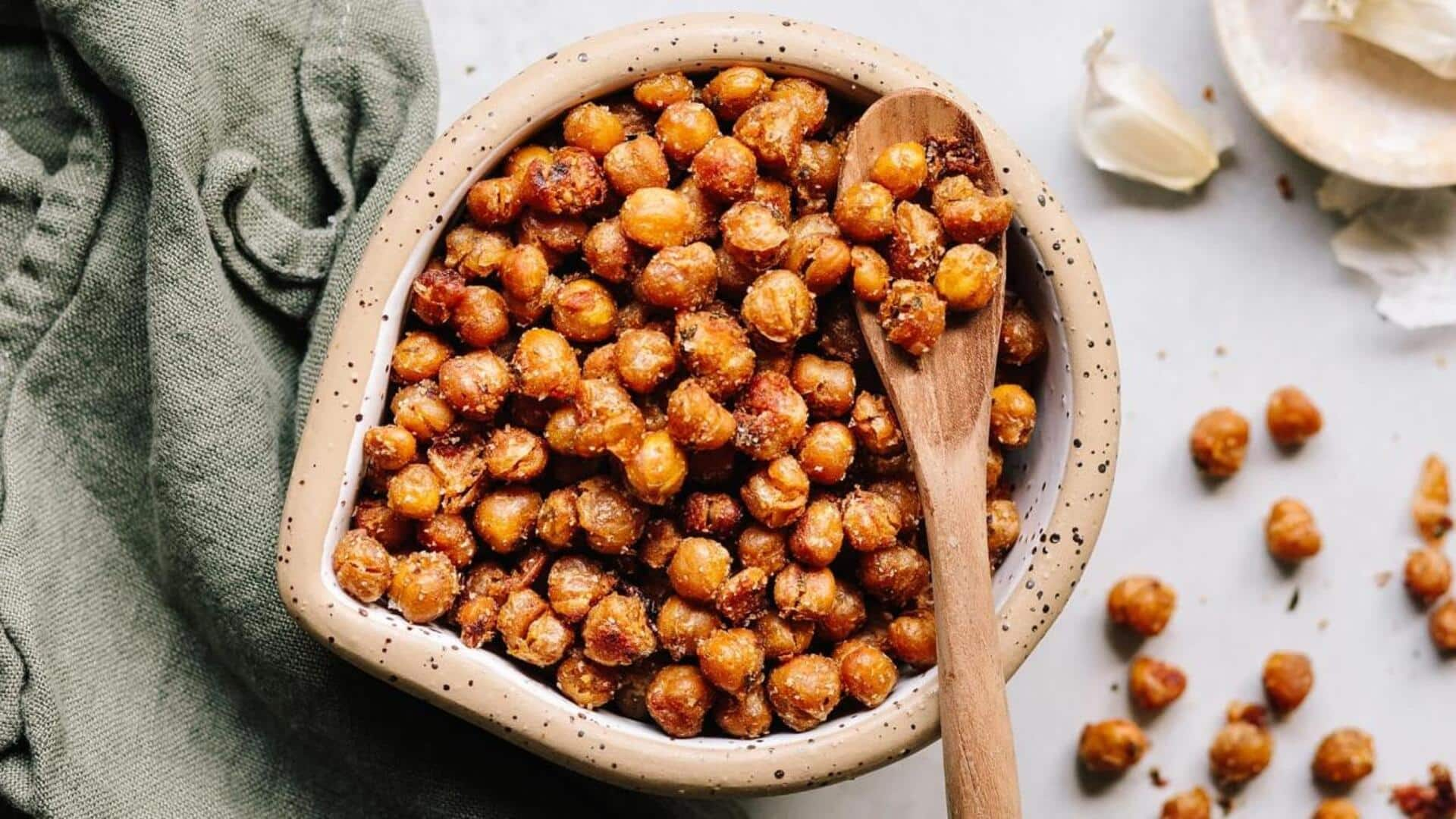 Healthy food: Ditch the chips; try crunchy roasted chickpeas instead