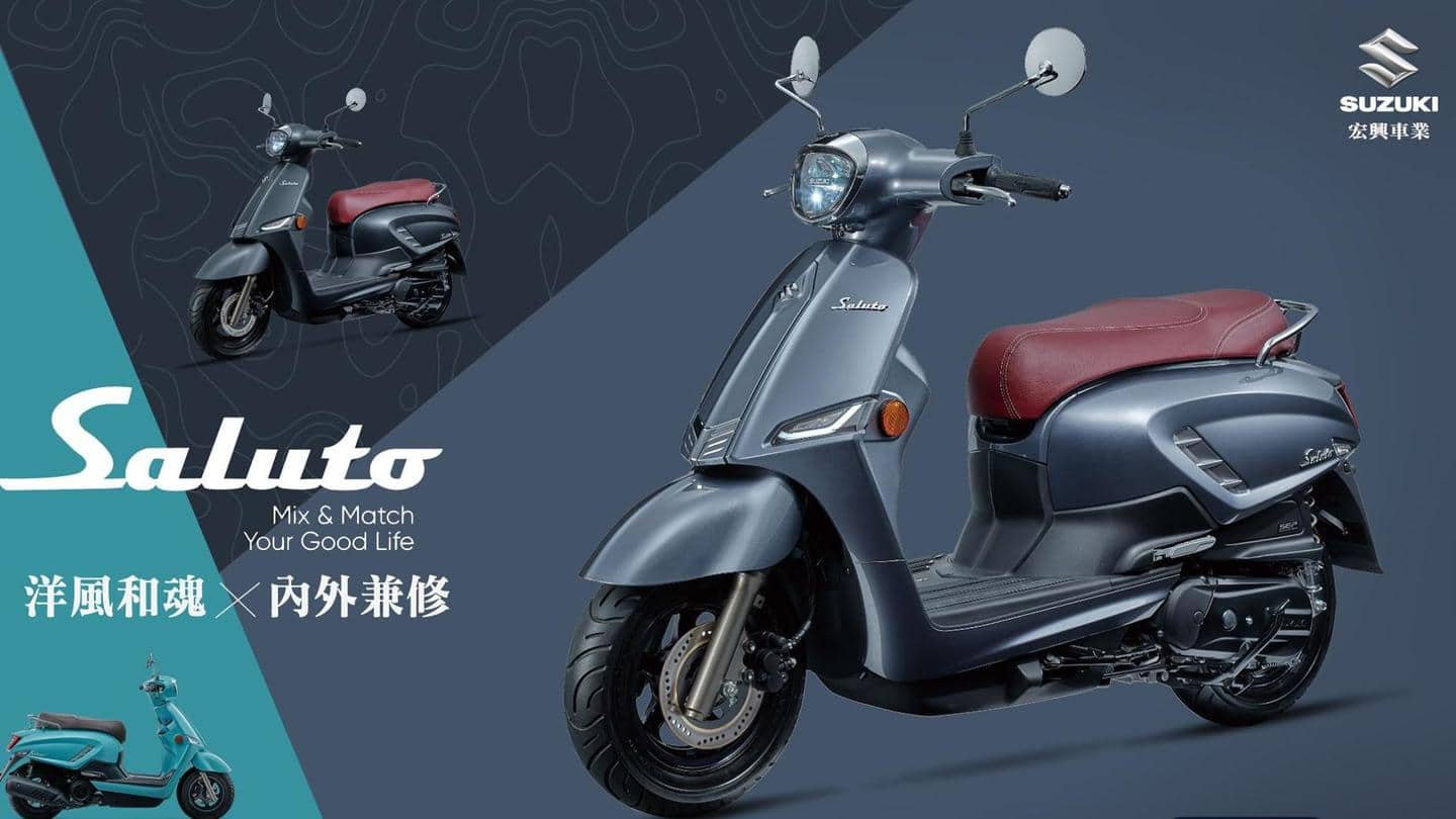 2022 Suzuki Saluto 125 scooter, with retro design, goes official