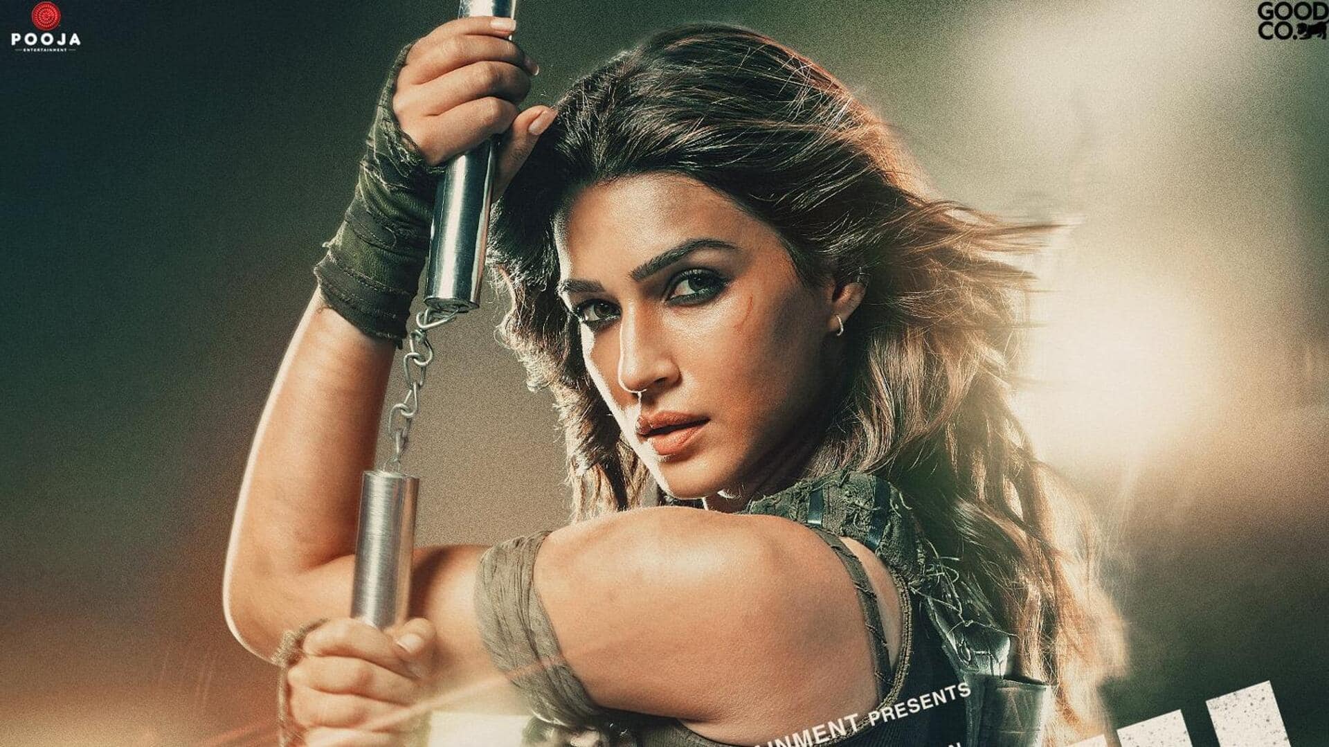Kriti Sanon projects her action avatar in 'Ganapath' poster