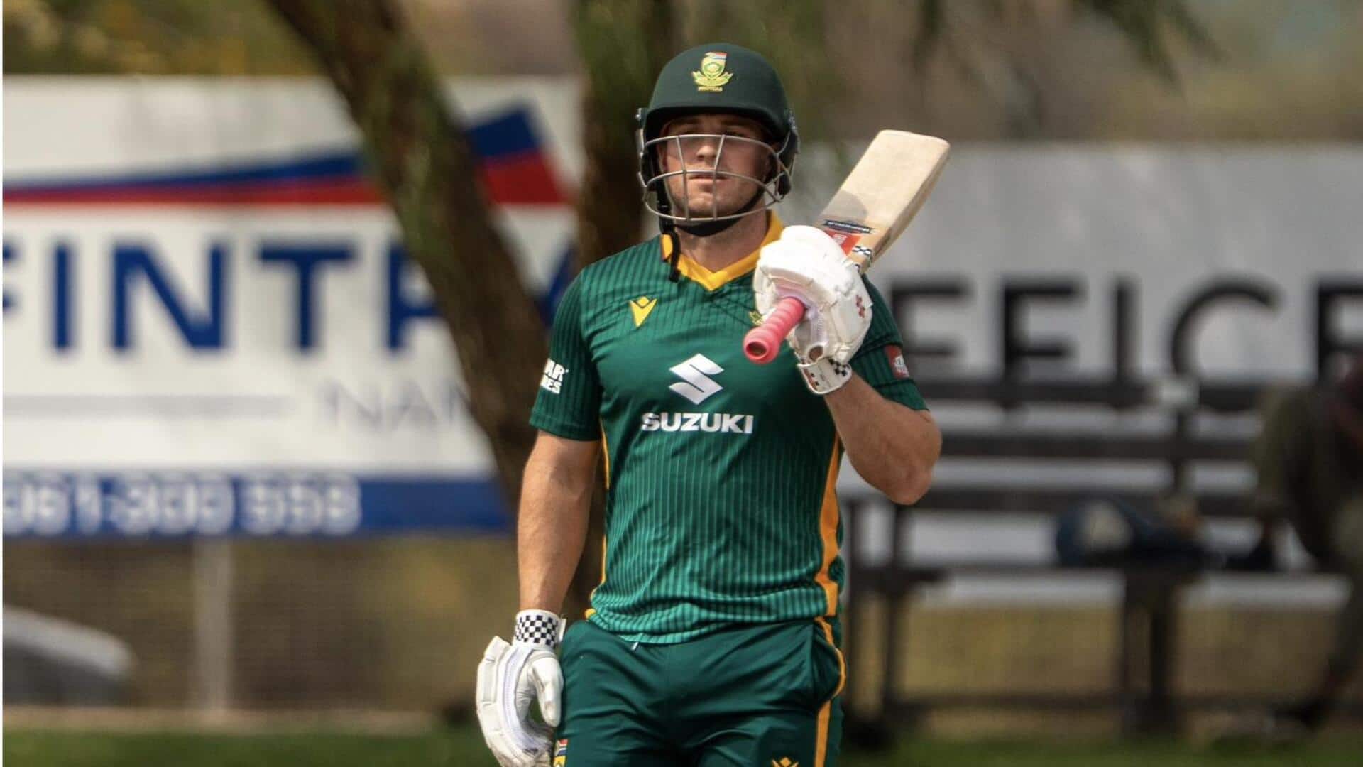 'It's incredibly special': SA's Jordan Hermann on his ODI hundred