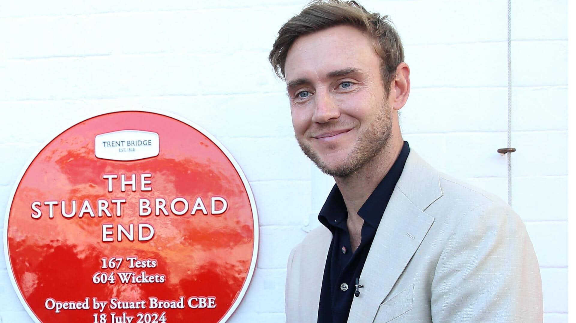 ENG vs WI: 'Stuart Broad' End unveiled at Trent Bridge