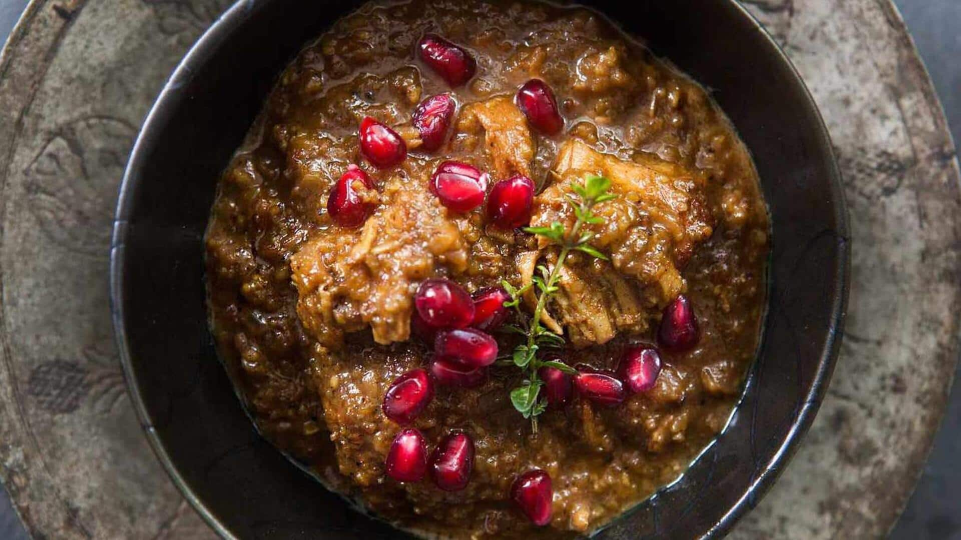 Make Persian vegan fesenjan stew at home with this recipe