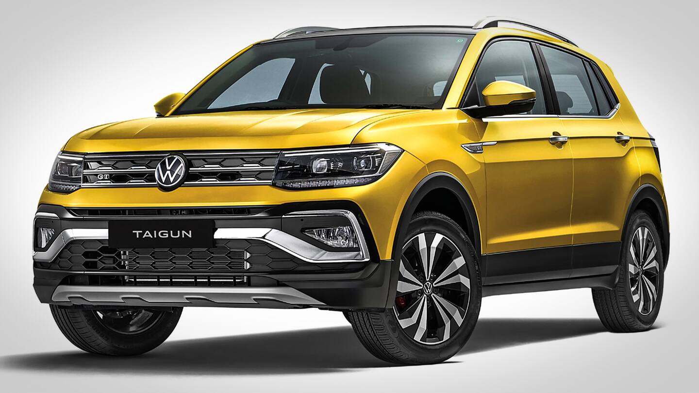 Volkswagen Taigun, with a sporty design and feature-rich cabin, unveiled