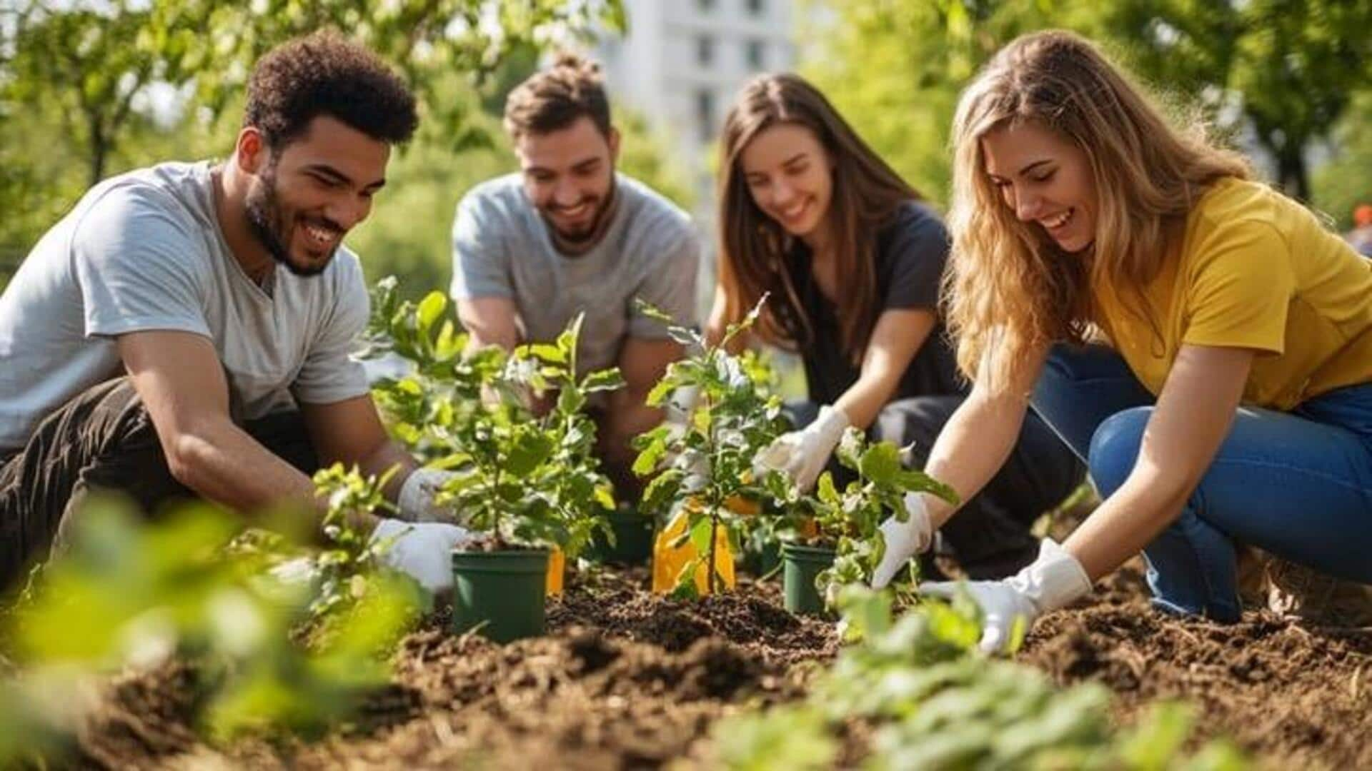 Elevating mood with community gardening participation