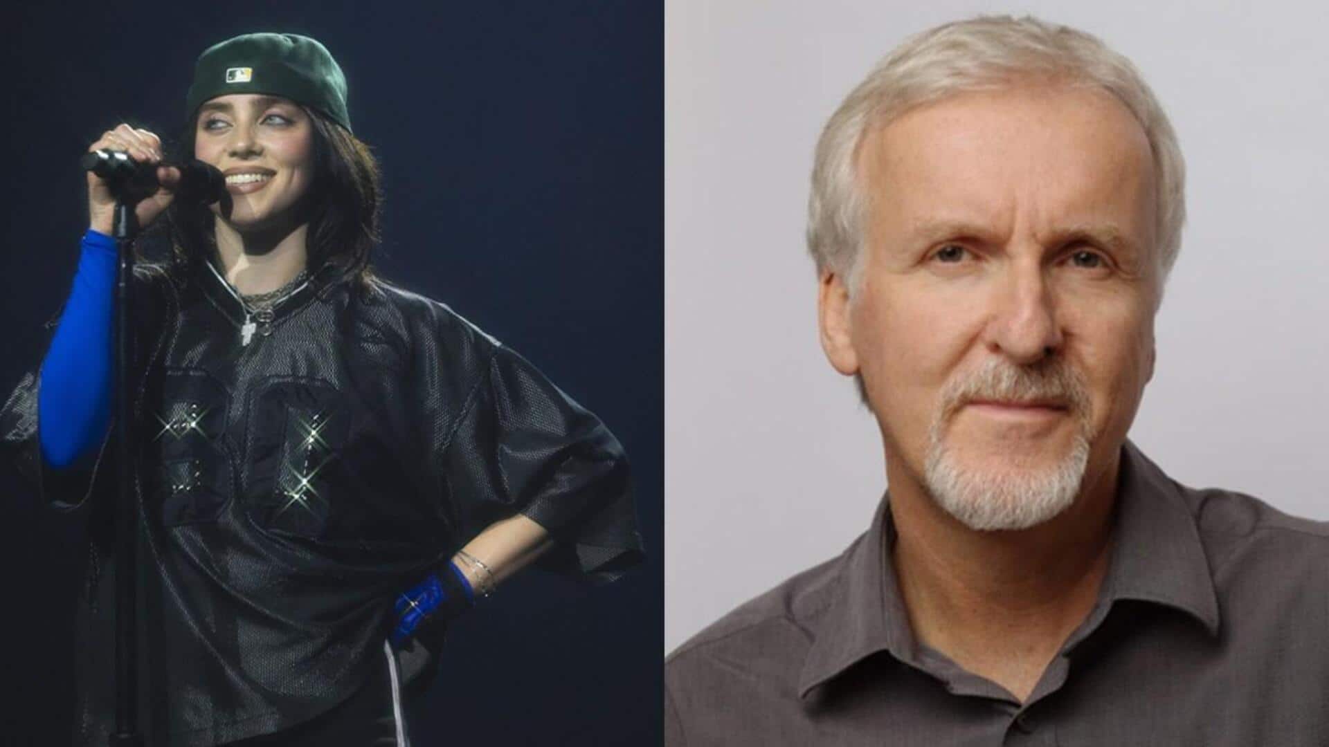 Billie Eilish collaborates with James Cameron on 3D project Billie Eilish collaborates with James Cameron on 3D project
