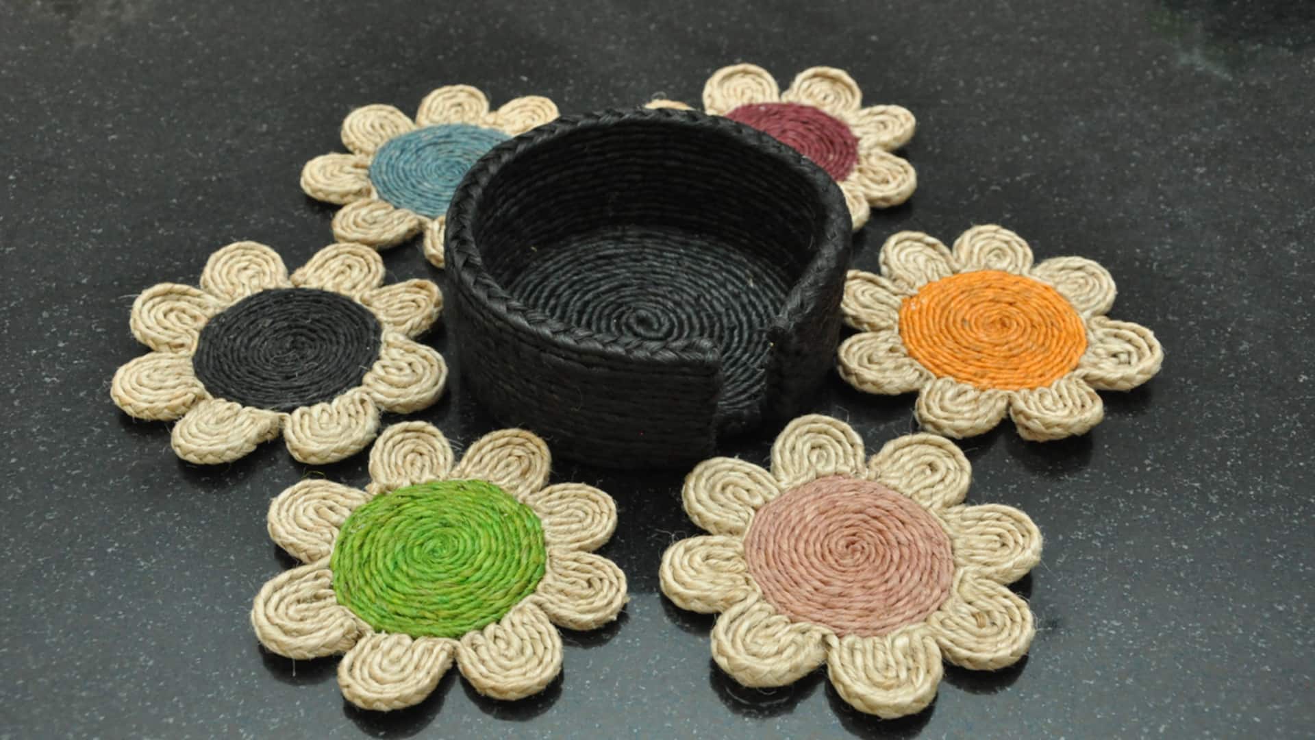 Level up your table decor with sisal coasters 