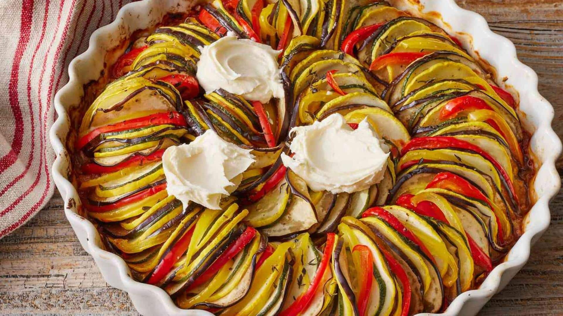 Try this French ratatouille spiral tart recipe