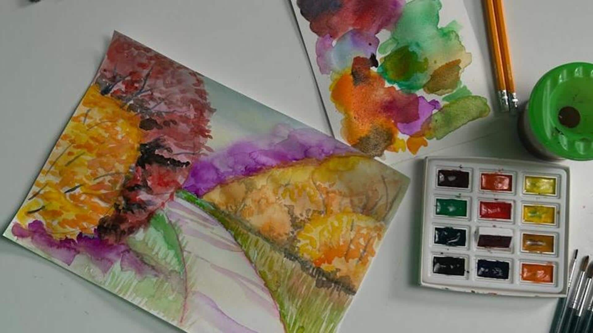 Embrace watercolor painting for relaxation