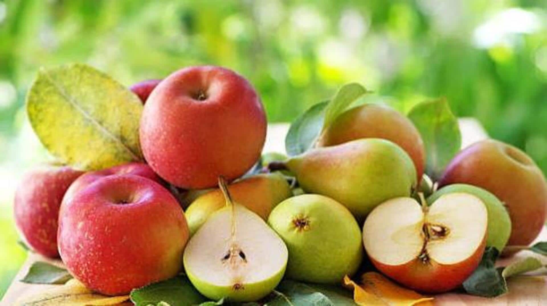 Apples v/s pears: Which has more fiber?