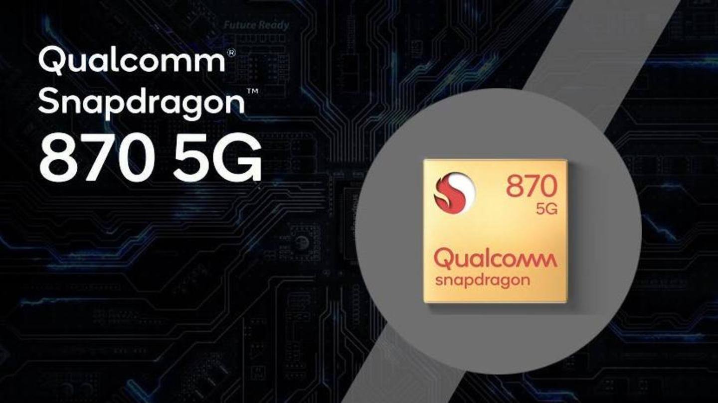 It draws power from a Snapdragon 870 chipset It draws power from a Snapdragon 870 chipset