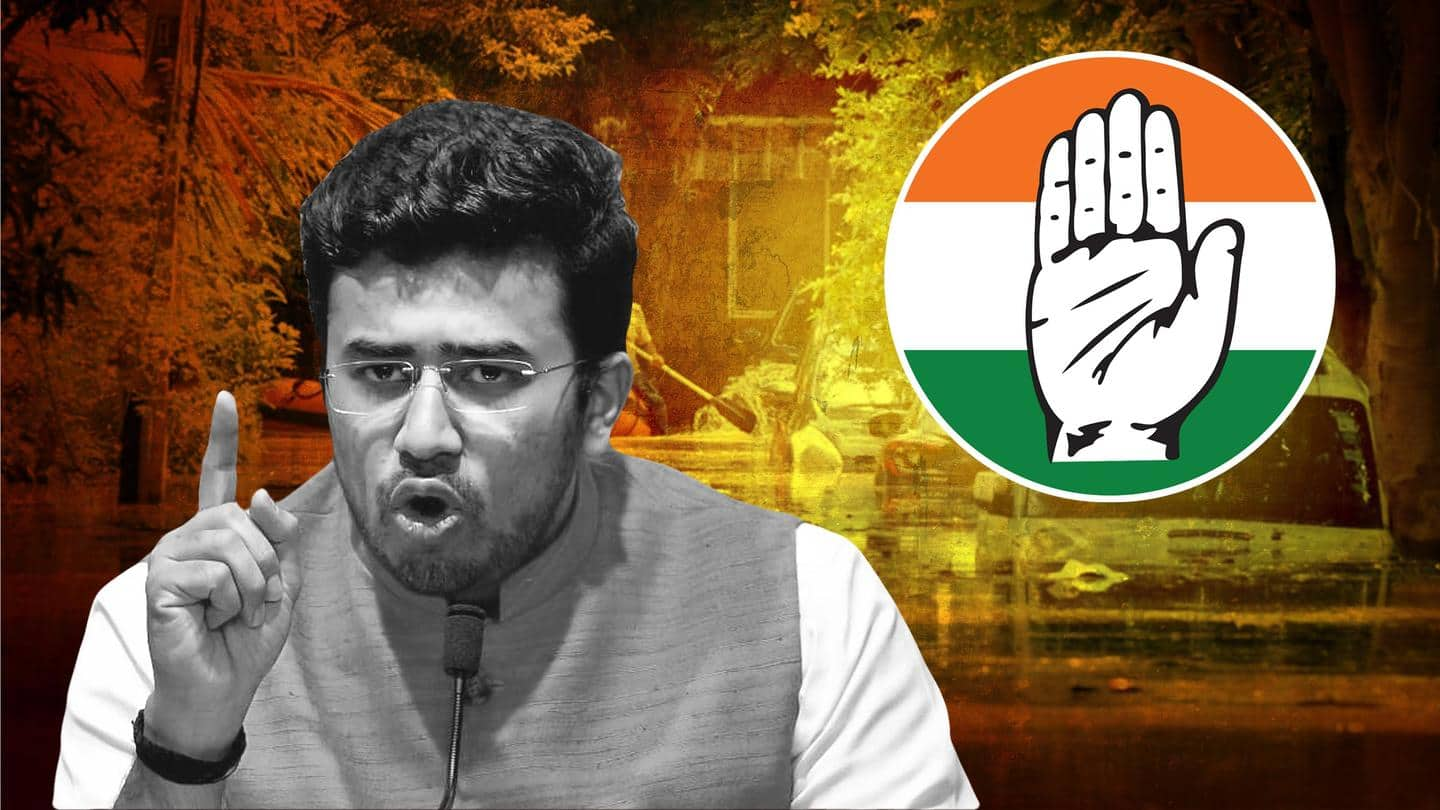 BJP's Tejasvi Surya accuses Congress of defaming 'Brand Bengaluru'