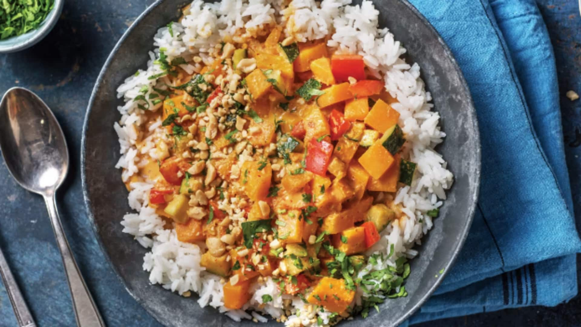 Make Thai pumpkin curry in 4 simple steps