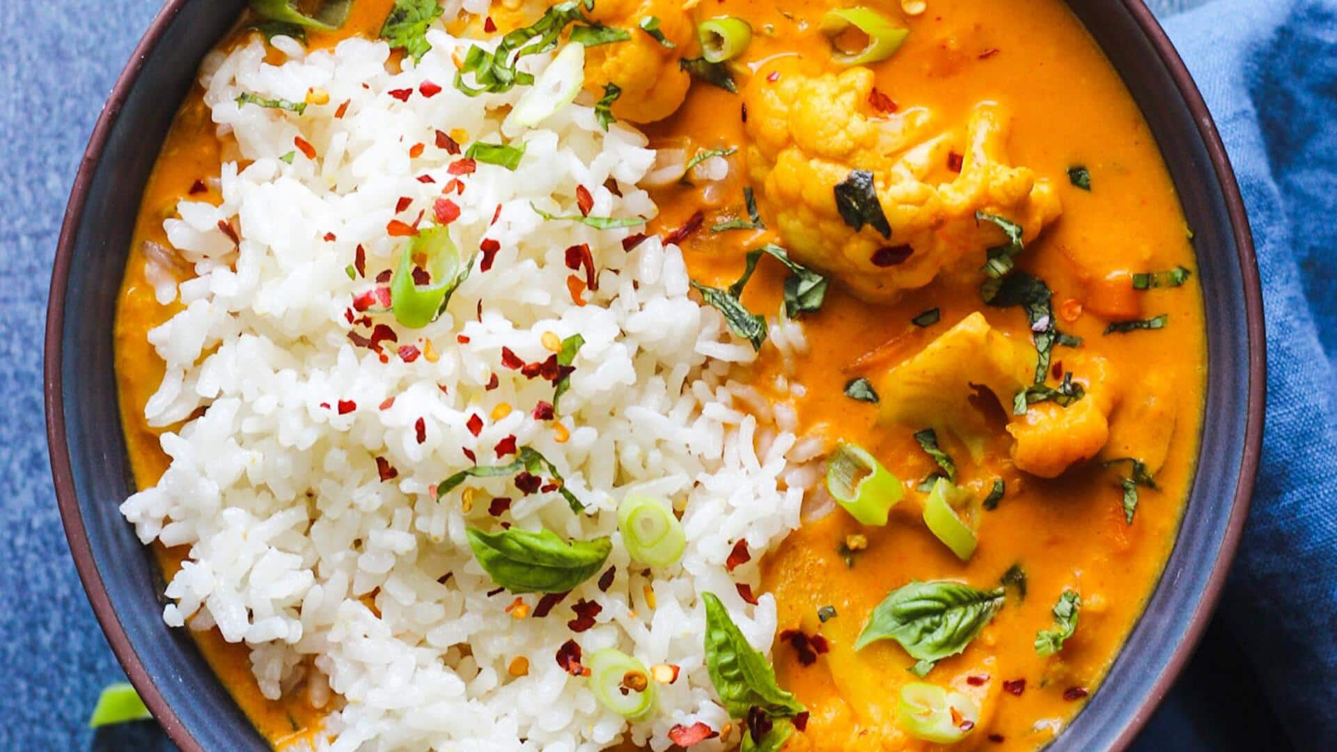 Try this fusion Thai-Indian coconut curry recipe