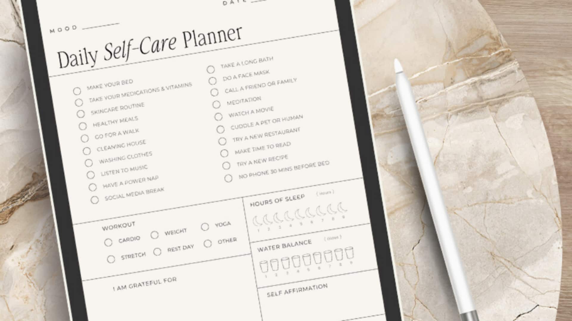 How to create a digital self-care planner