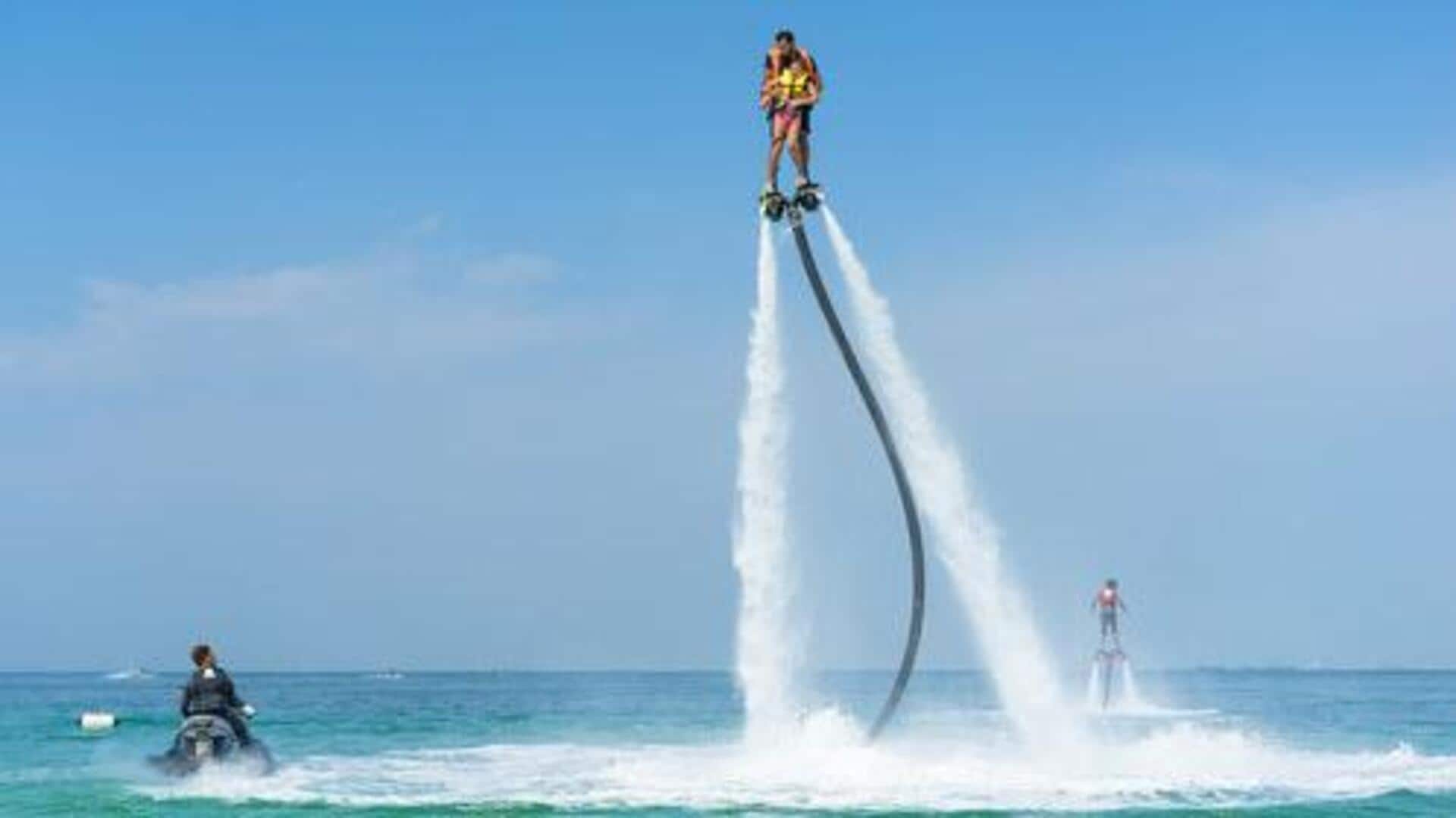 Adventure lovers, you must try flyboarding 