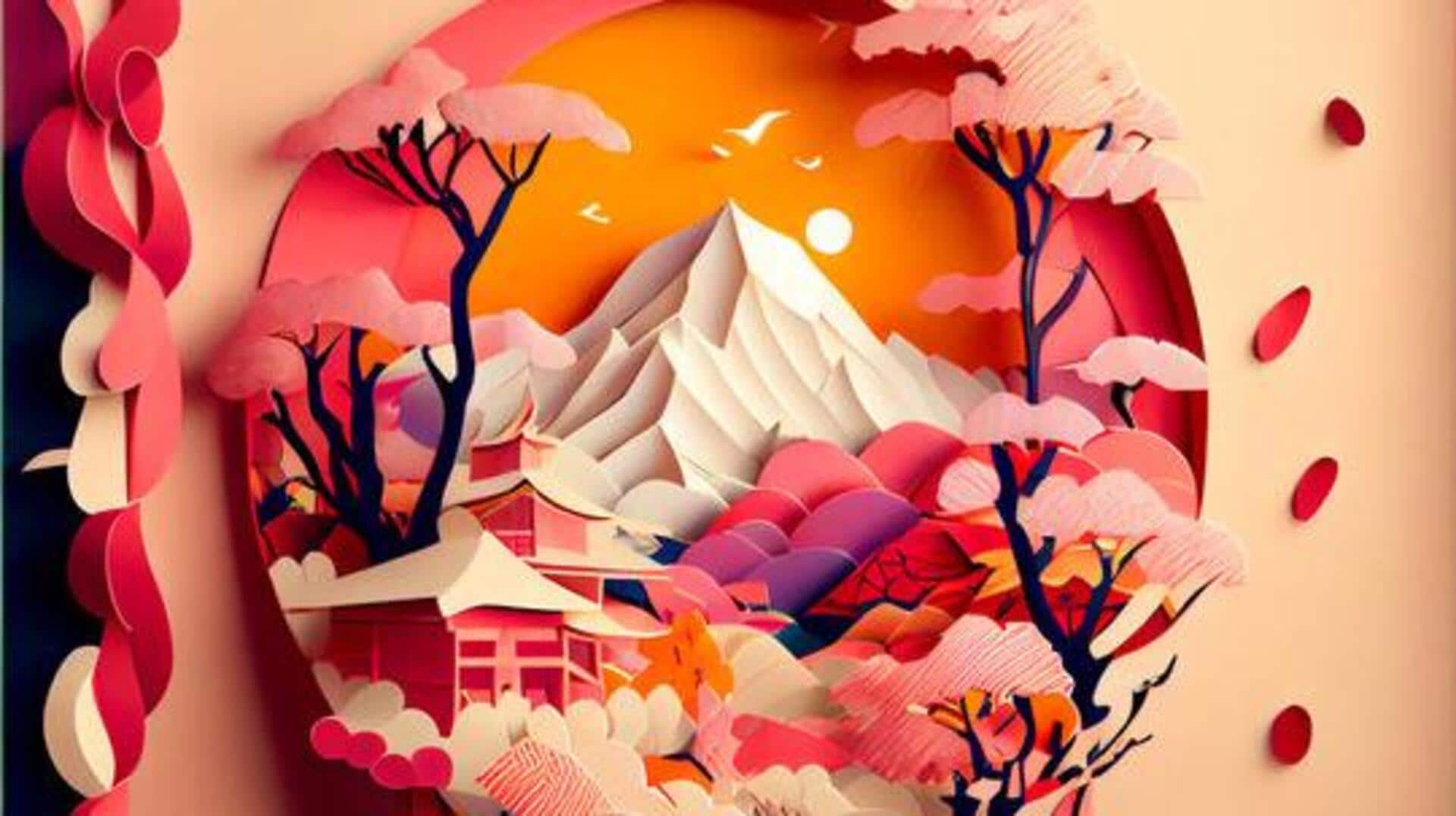 Transform your interiors with tissue paper wall art