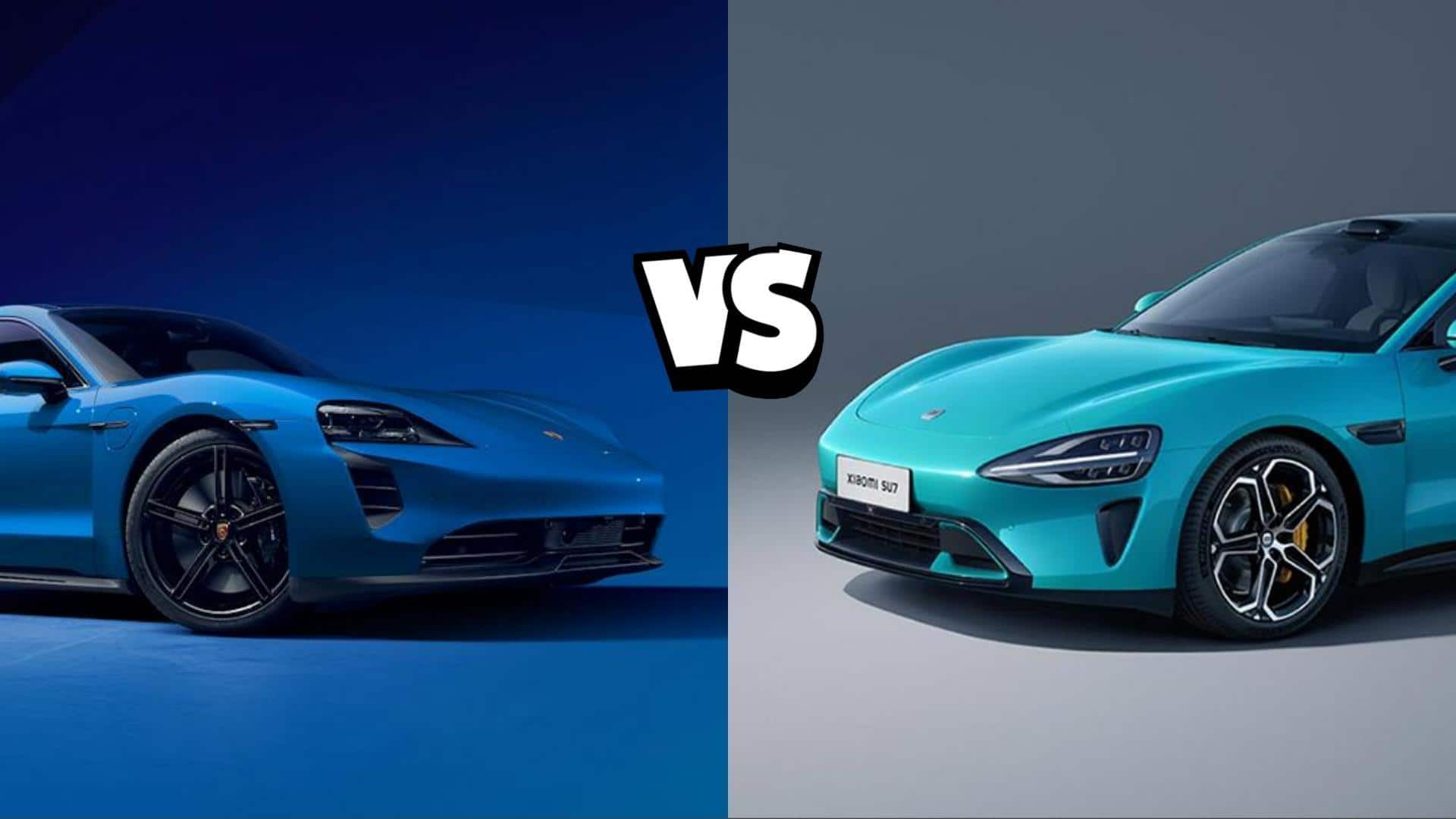 Xiaomi SU7 vs Porsche Taycan: Which EV is better