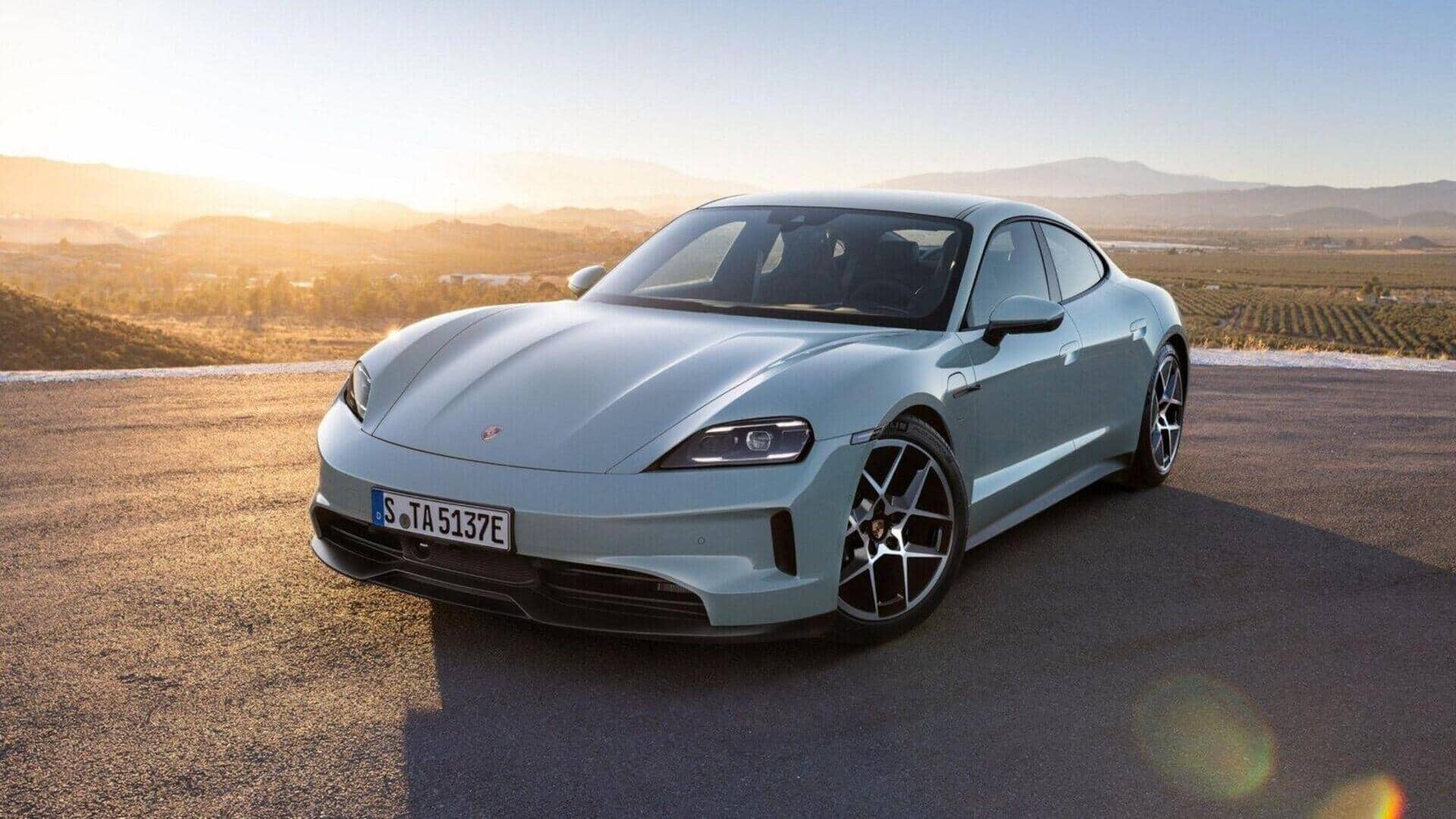 Porsche Taycan EV (facelift) launched in India at ₹1.89 crore