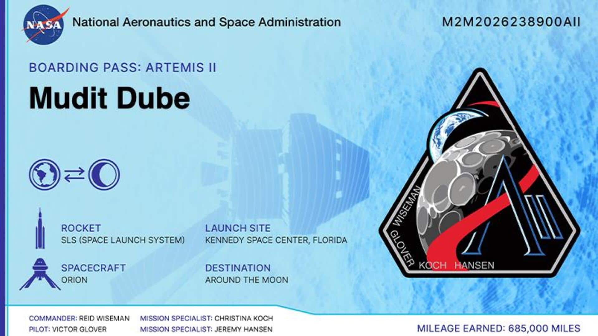 Artemis II mission: How to send your name to Moon 