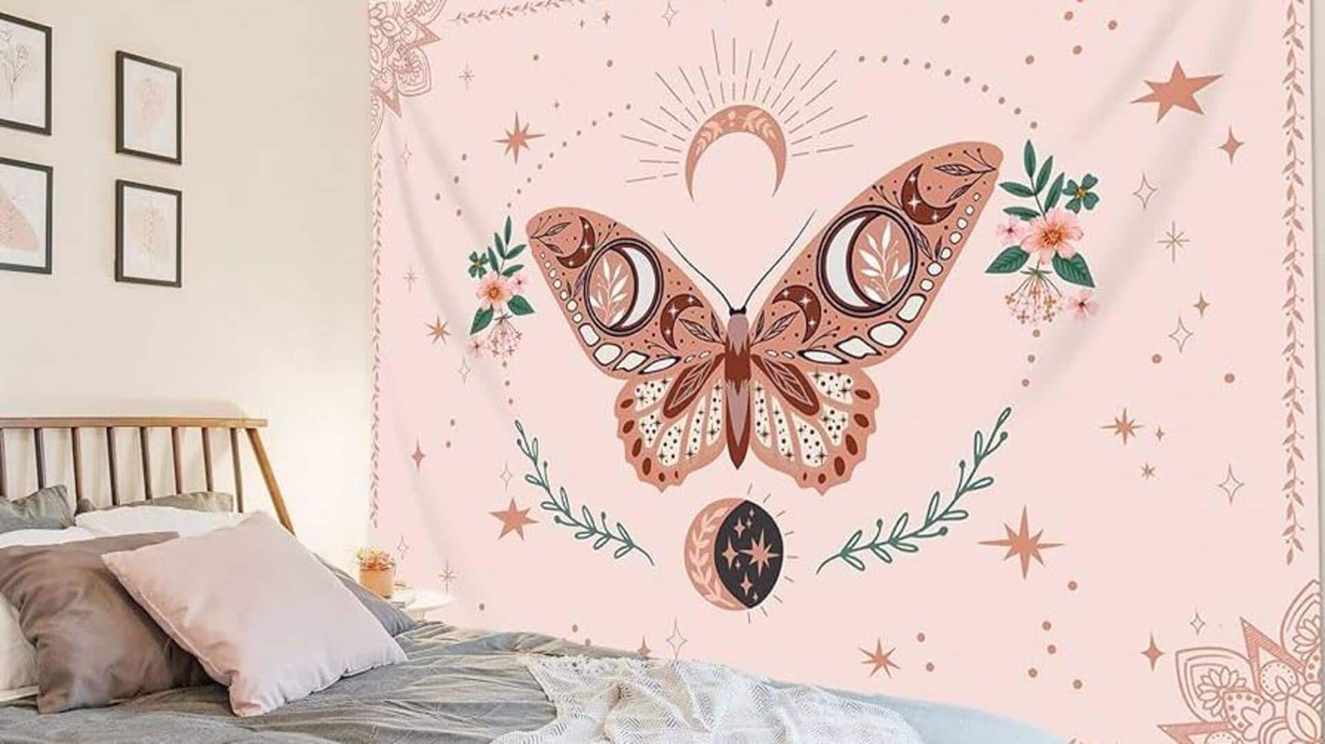 Best way to decorate your rented room? Try wall tapestries