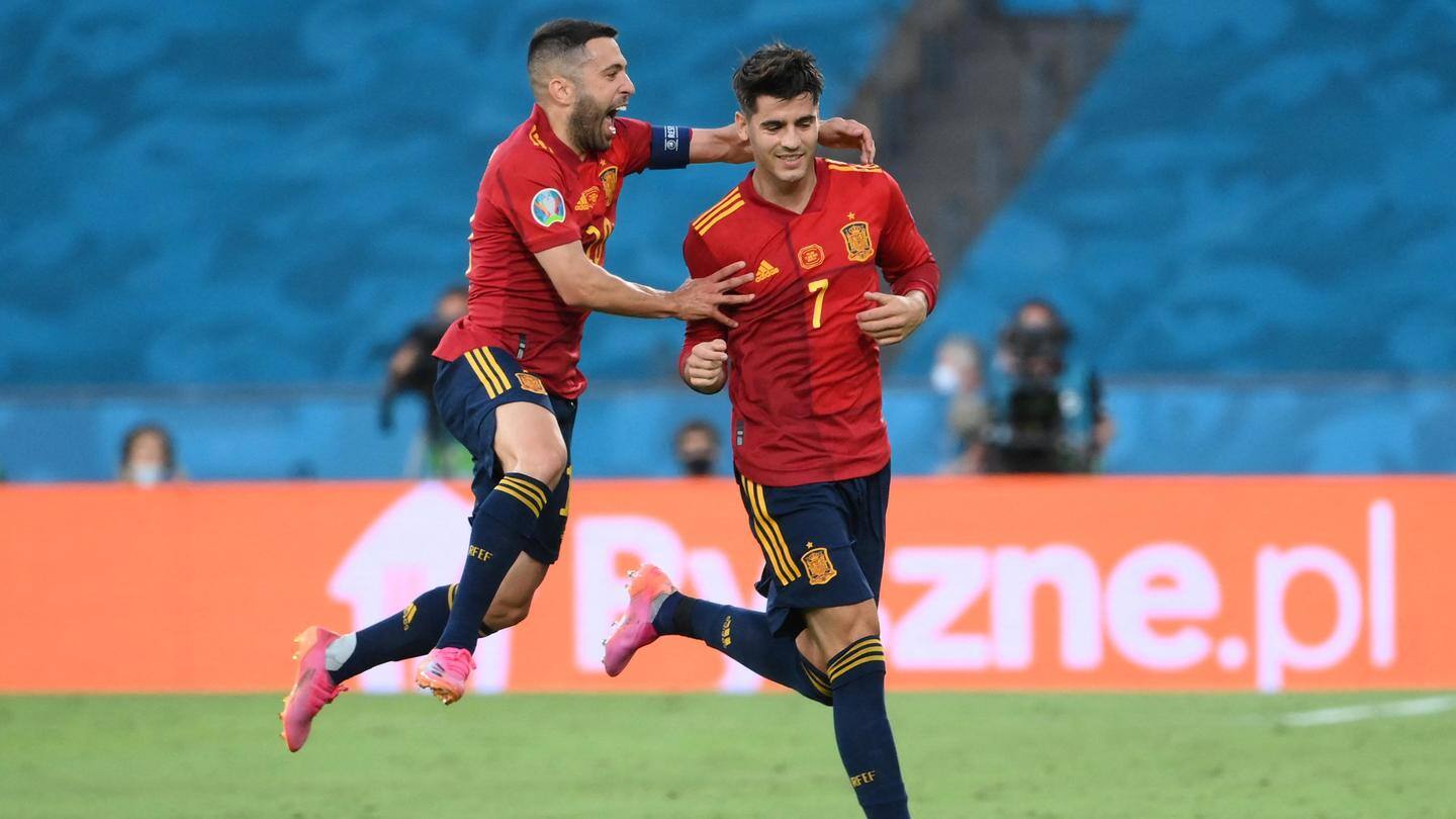 Morata scores his 20th goal for Spain Morata scores his 20th goal for Spain