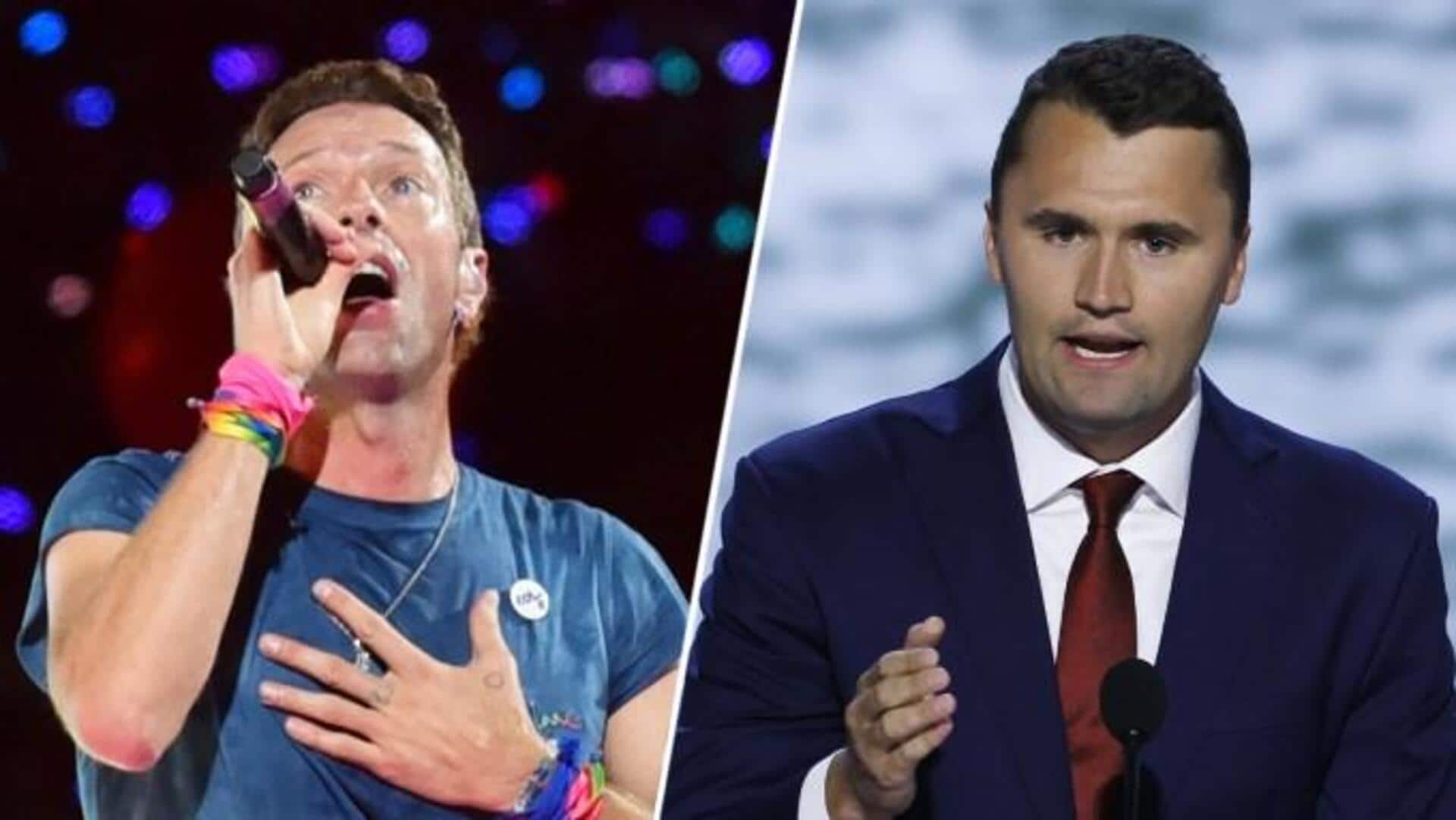 'Send love to...Charlie Kirk's family': Chris Martin urges Coldplay fans