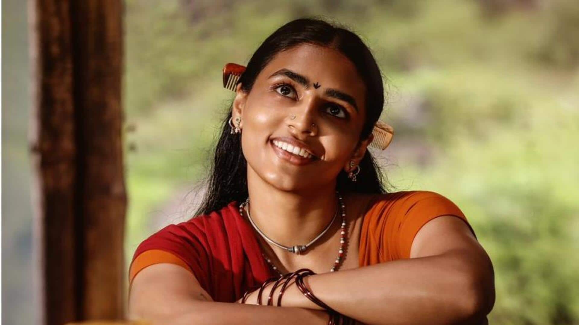 'Kantara' fame Sapthami Gowda's poster from 'Thammudu' unveiled 'Kantara' fame Sapthami Gowda's poster from 'Thammudu' unveiled