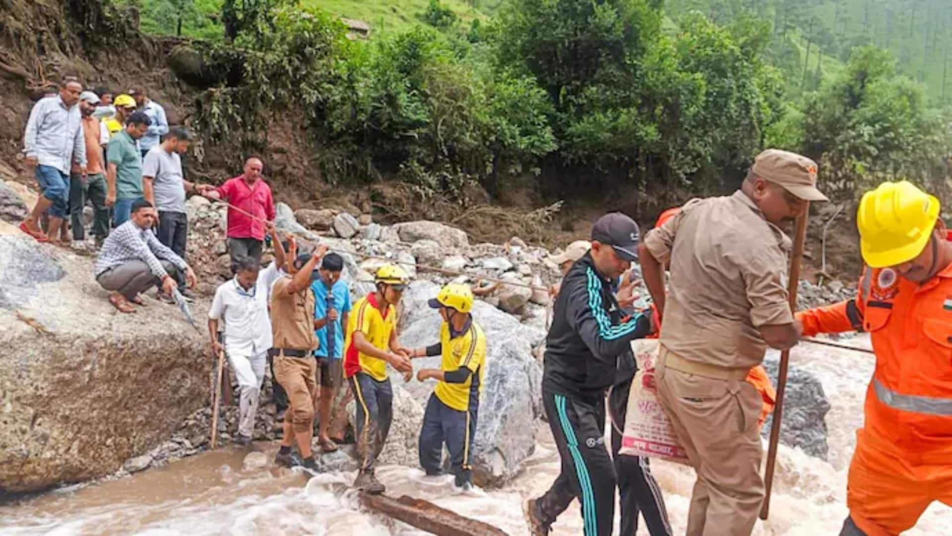 Uttarakhand: Incessant rains wash away bridge connecting India, China