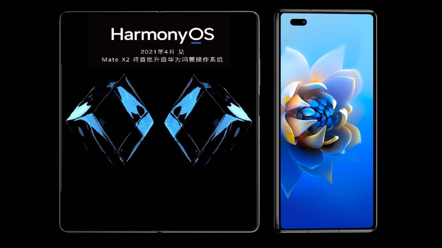Mate X2 will be the first phone to receive HarmonyOS