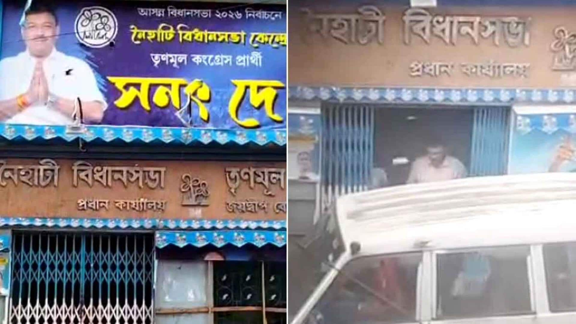 Ex-TMC MLA greeted with 'chor, chor' slogans; thrown eggs, stones 