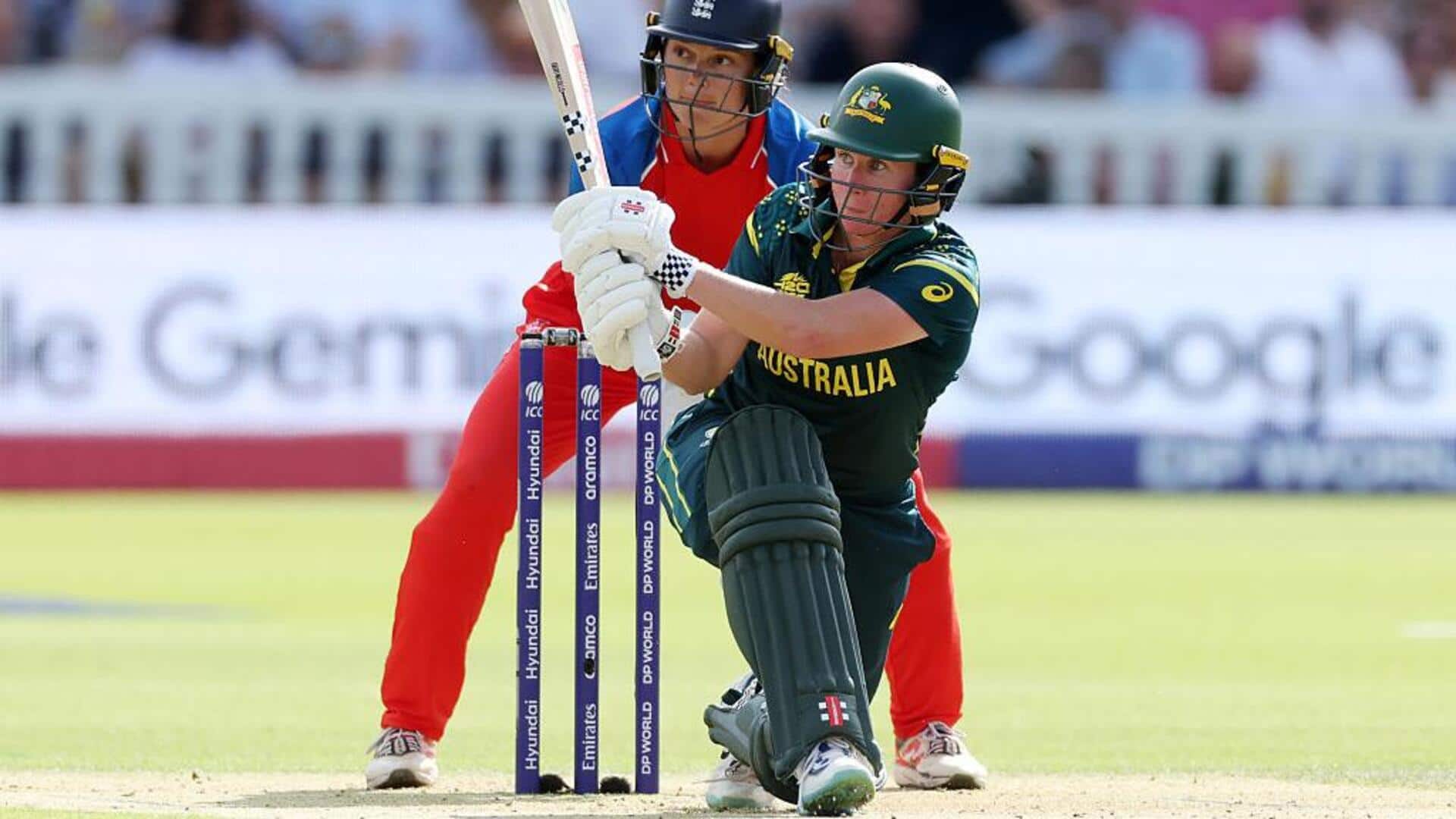 Highest partnerships in Women's T20 World Cup finals (any wicket)