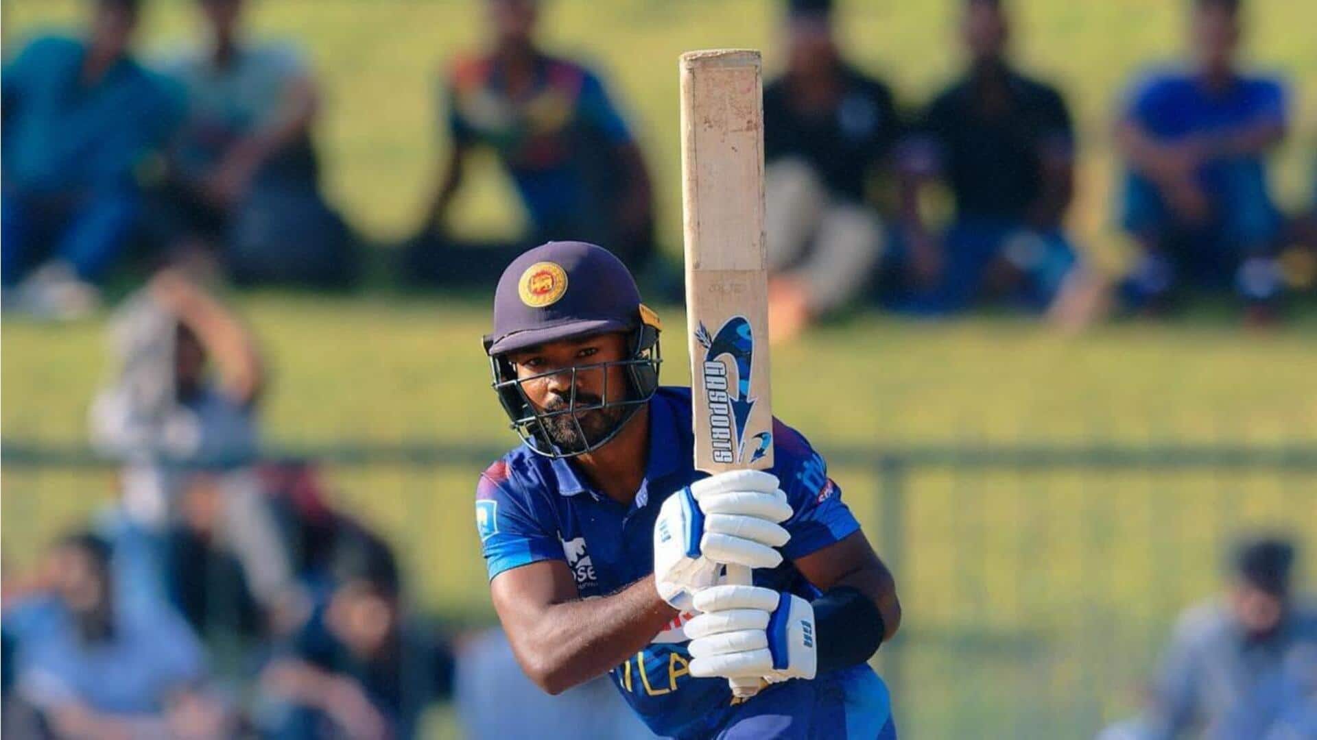 Sri Lanka's Janith Liyanage hammers his maiden ODI century: Stats