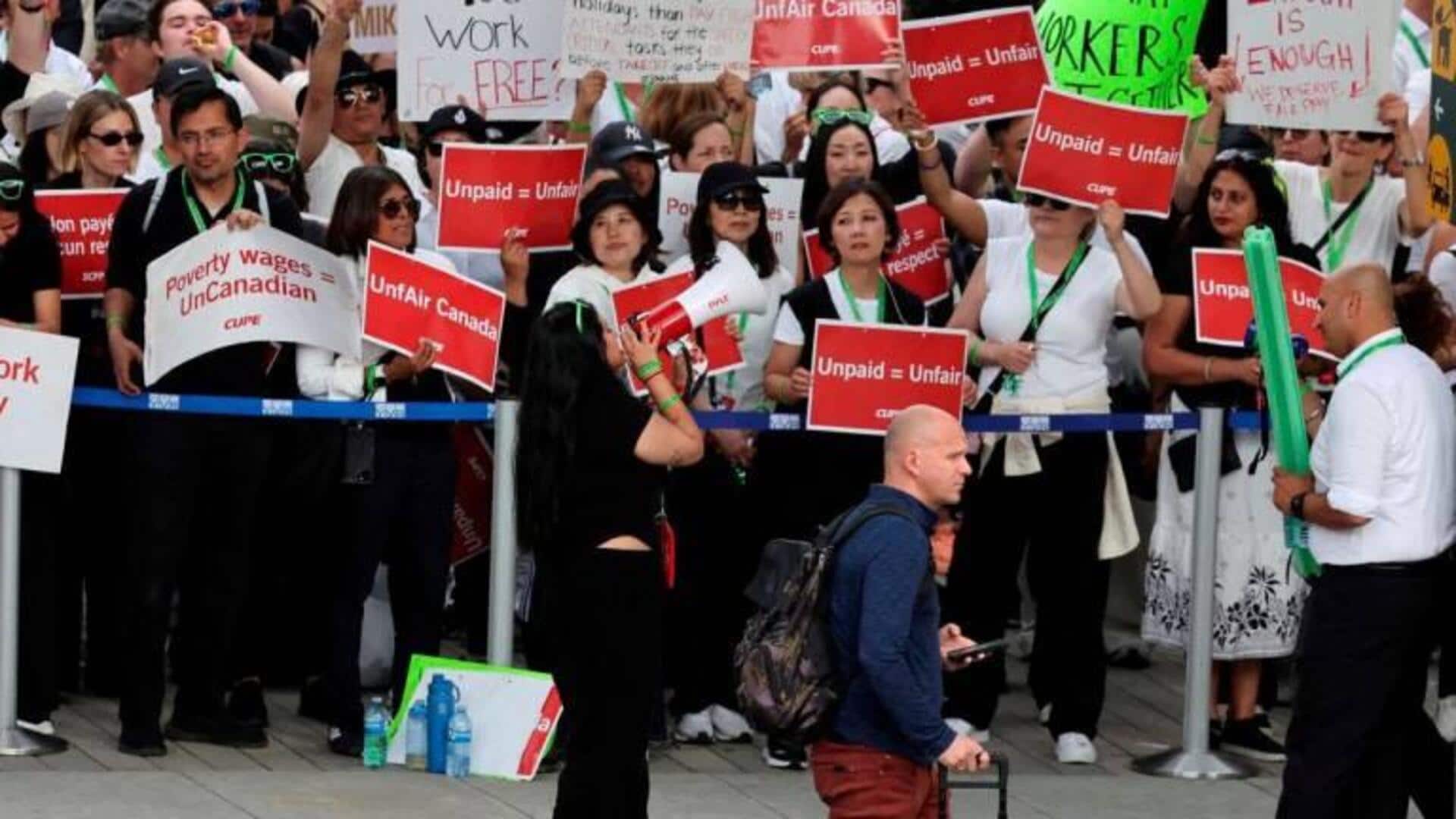 Air Canada flight attendants complete vote on wages after strike 