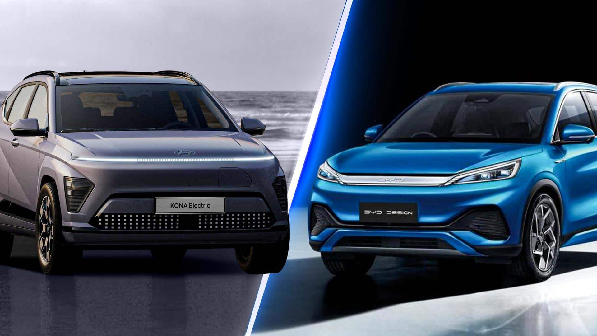 2024 Hyundai KONA Electric v/s BYD Atto 3: A comparison