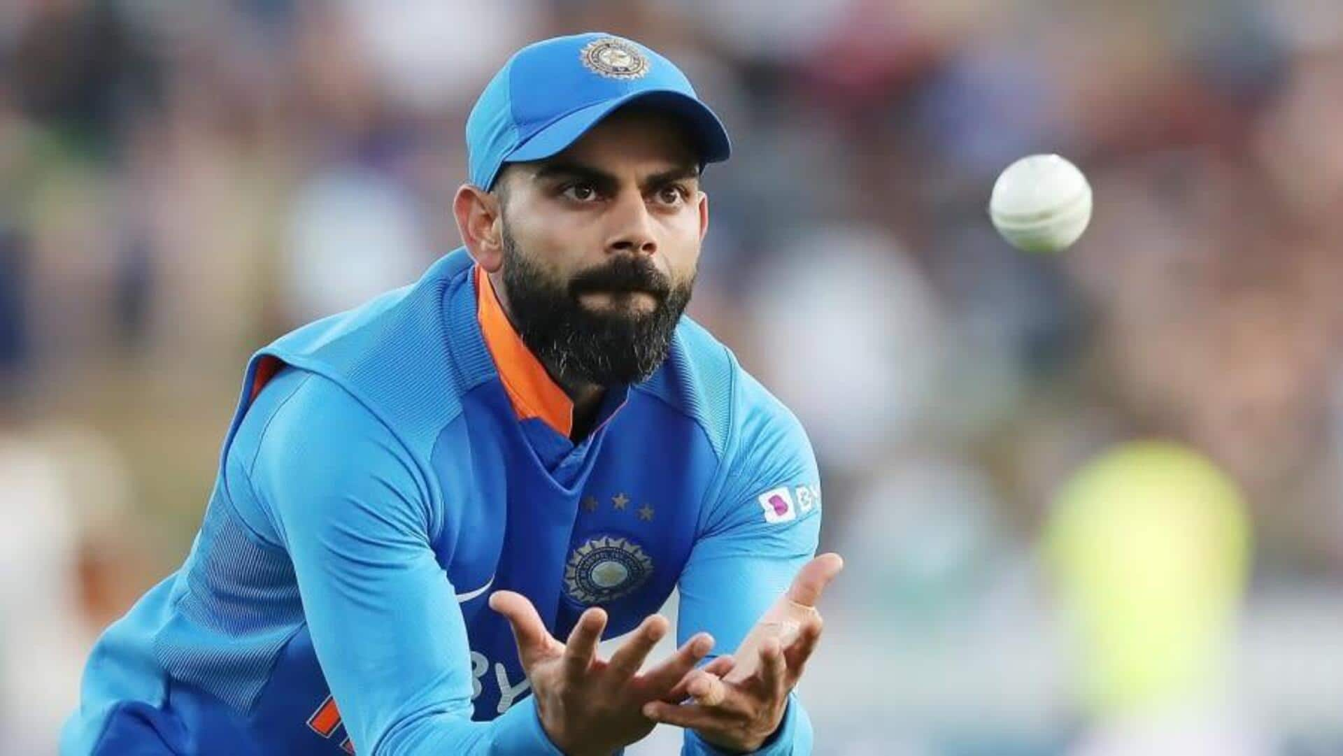 Virat Kohli surpasses Azharuddin to become India's top ODI fielder