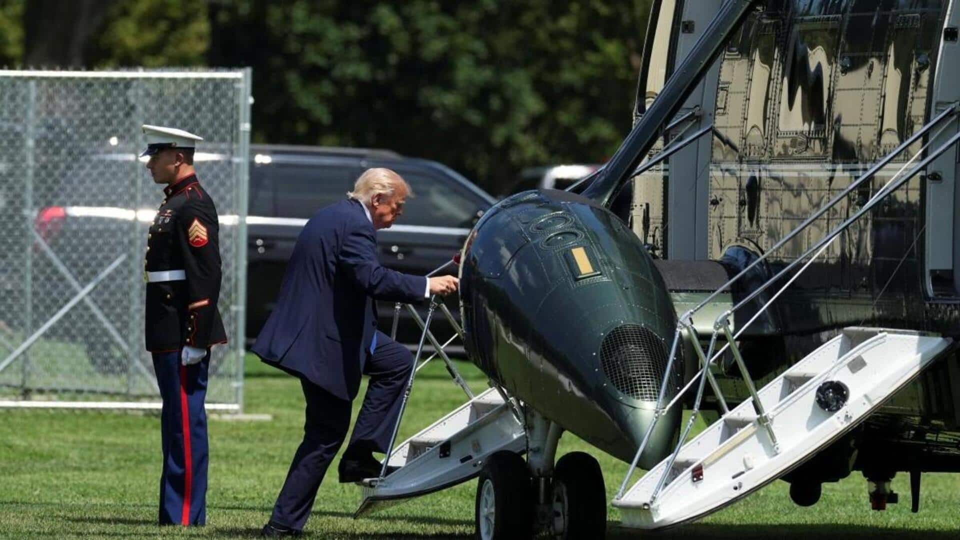 Probe ordered after helicopter carrying Trump, passenger jet fly closely  