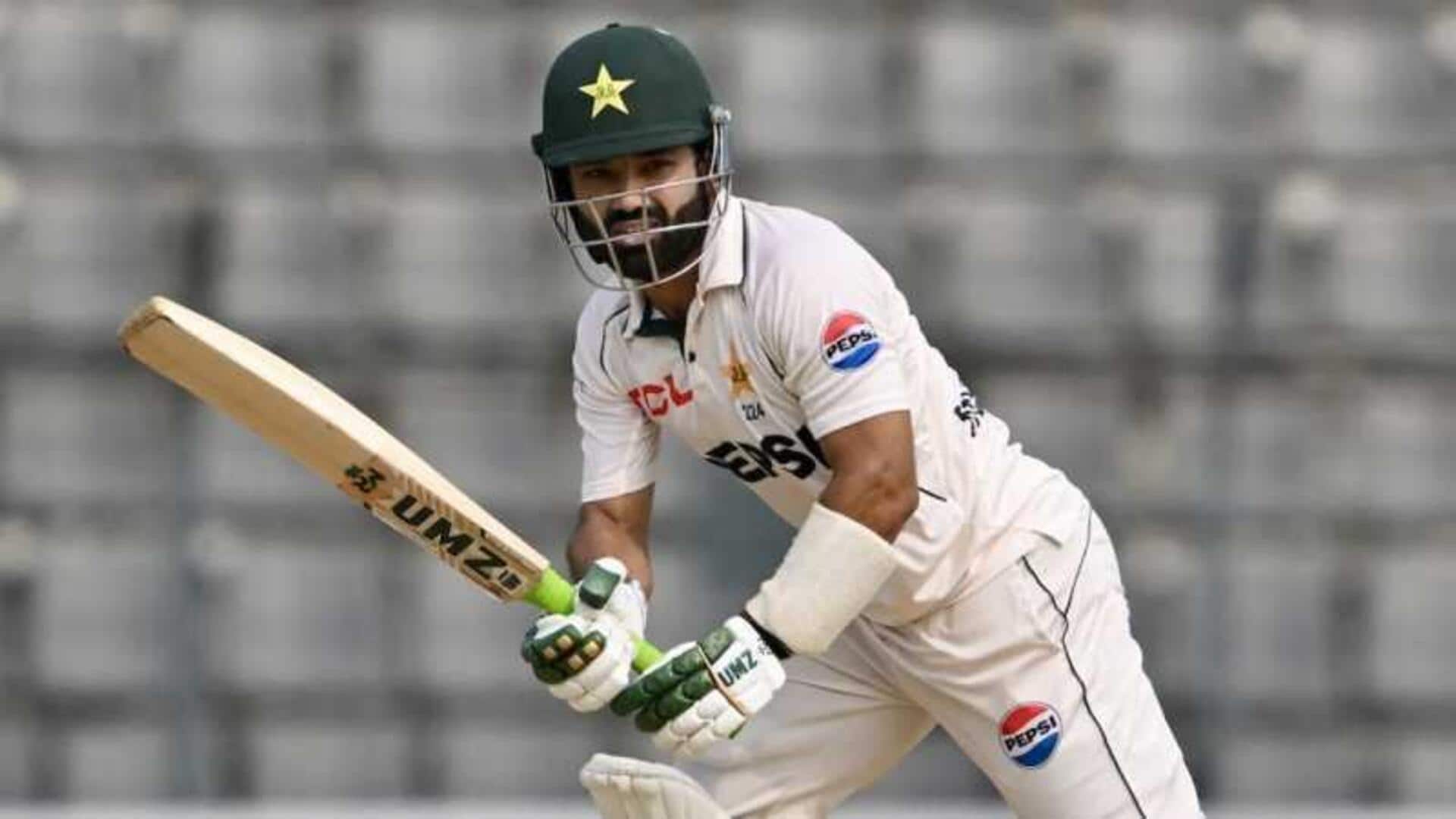 Mohammad Rizwan sets record with Test half-century against Bangladesh