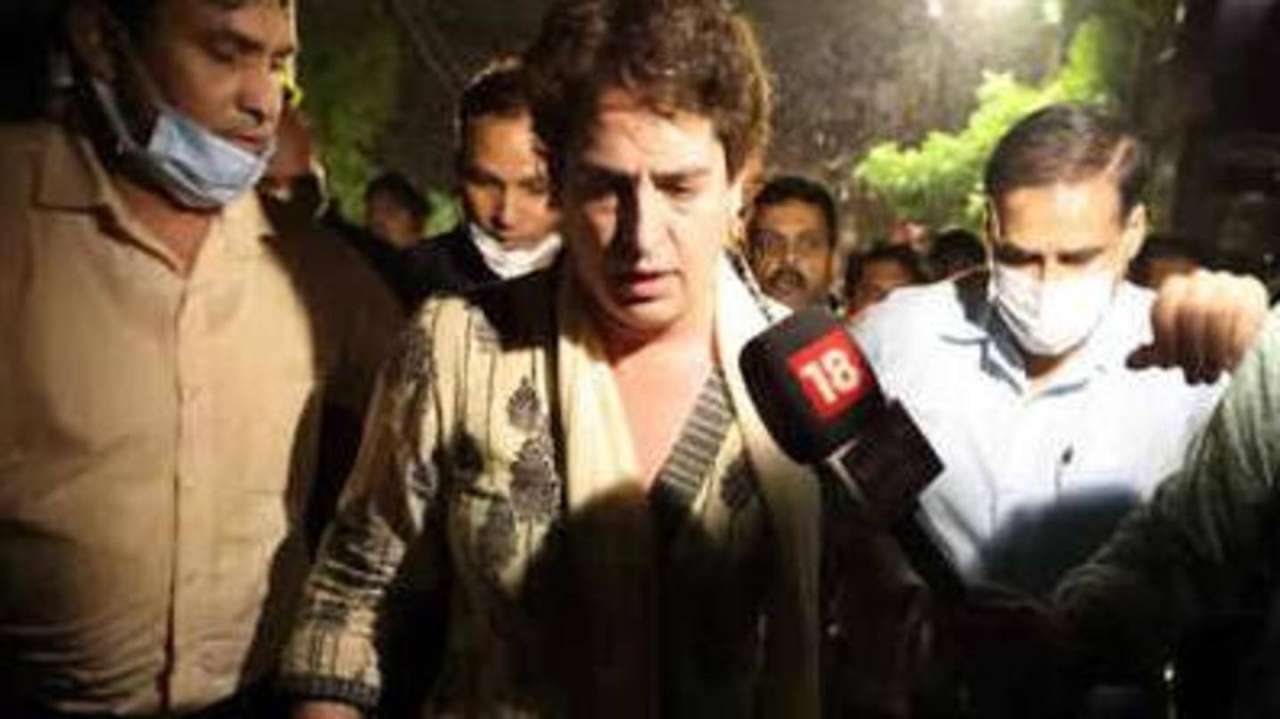 Gandhi was stopped from leaving Lucknow yesterday Gandhi was stopped from leaving Lucknow yesterday