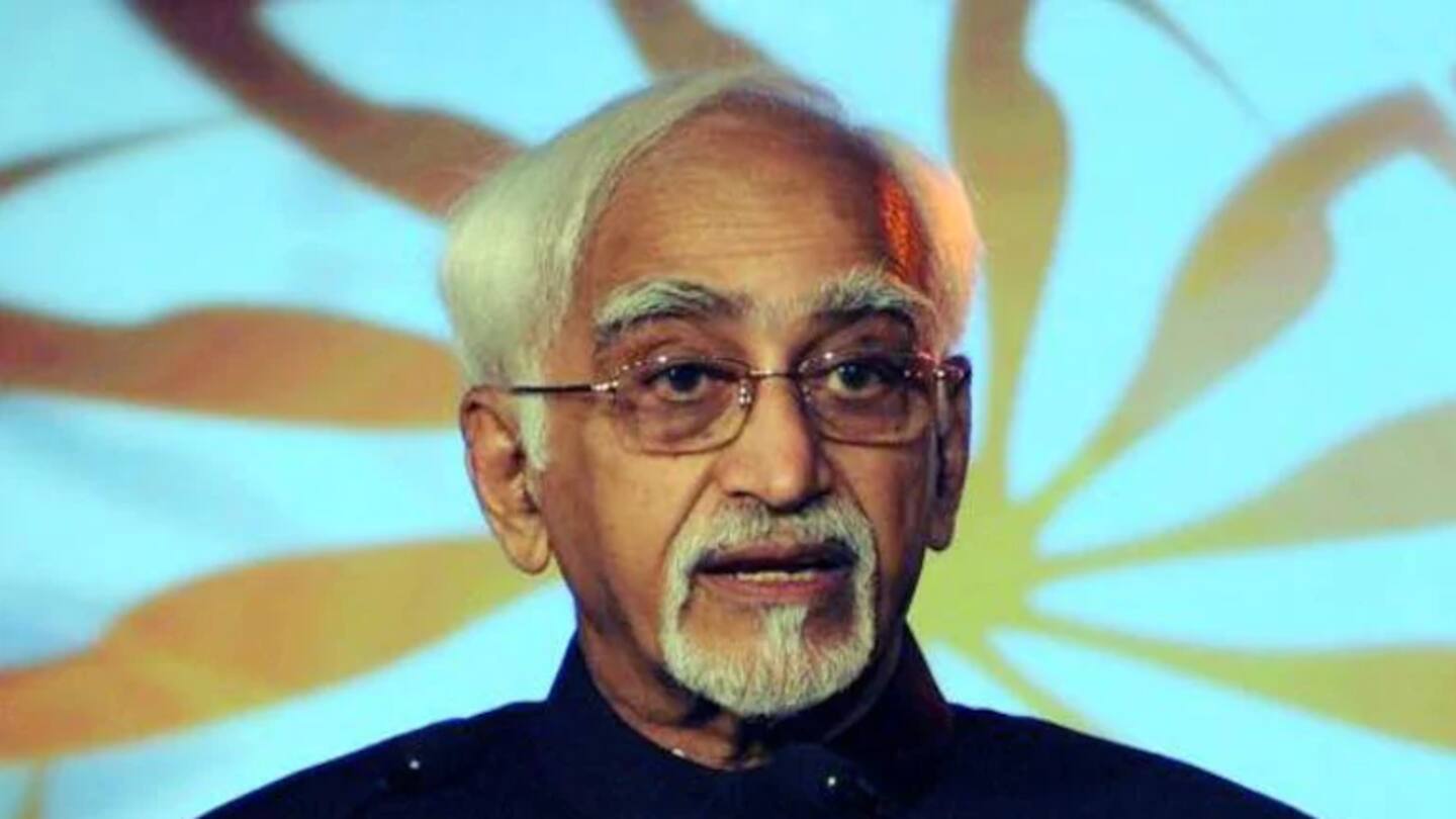 Ex-VP Hamid Ansari again denied links with 'spy' Pakistan journalist