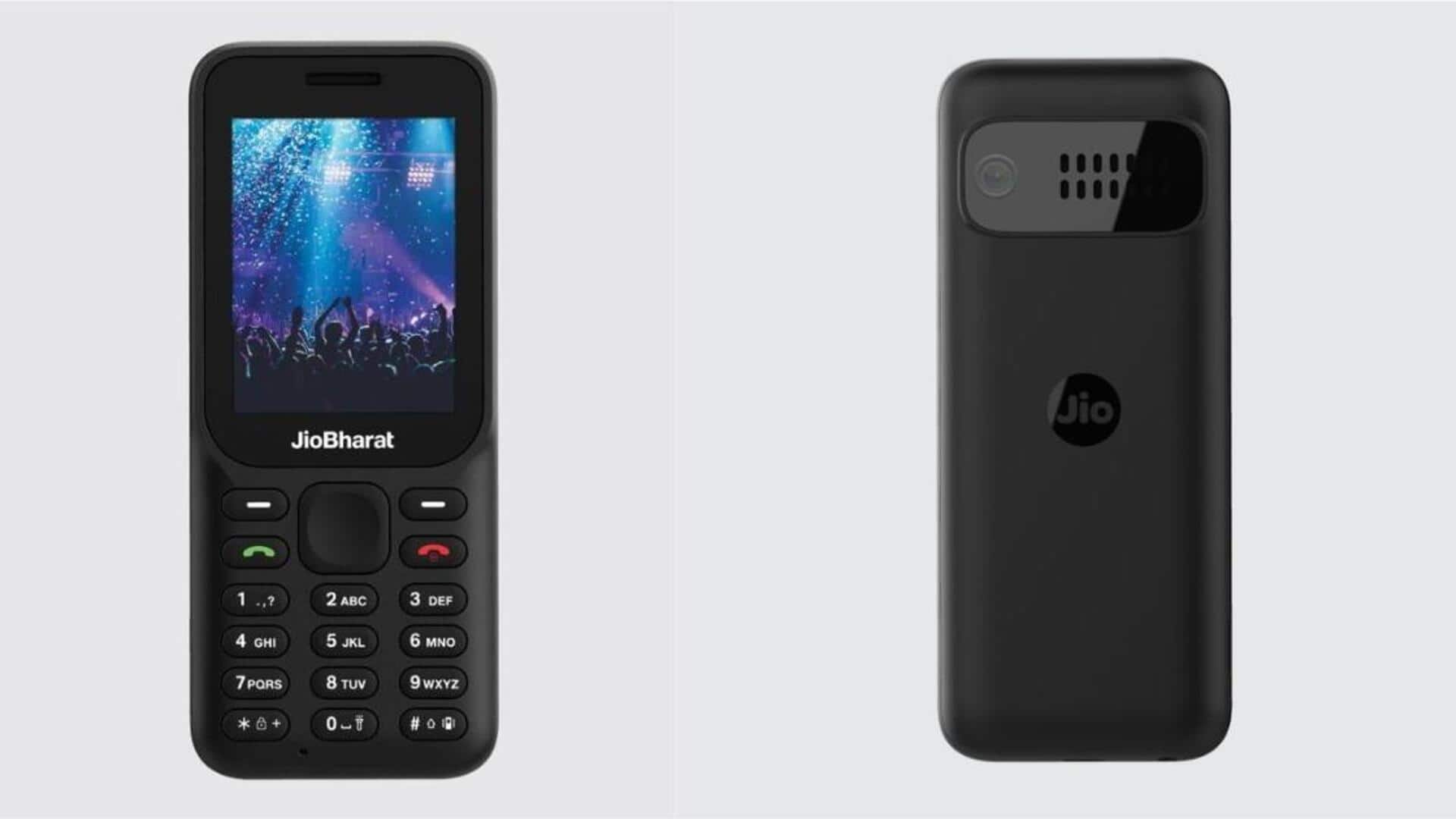 JioBharat B1 4G feature phone launched at Rs. 1,300