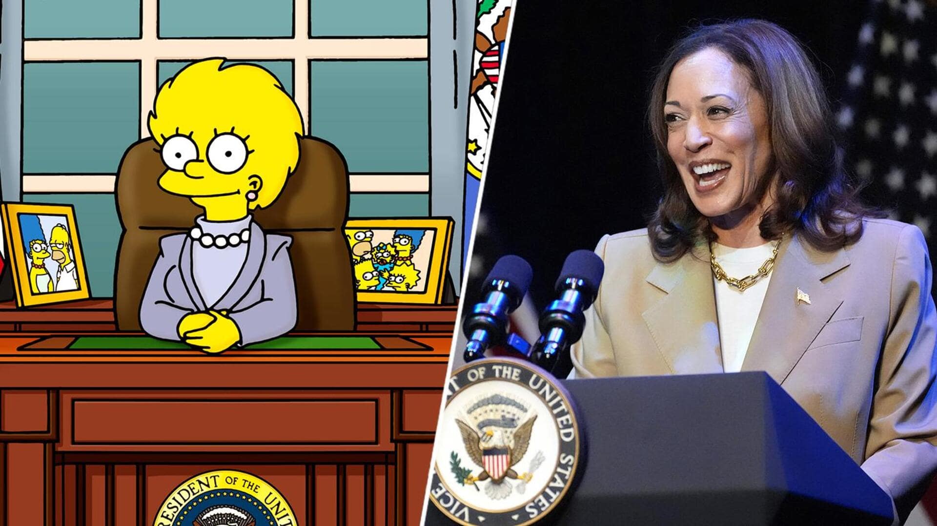 In a surprise Comic-Con appearance, Kamala Harris quotes 'The Simpsons'