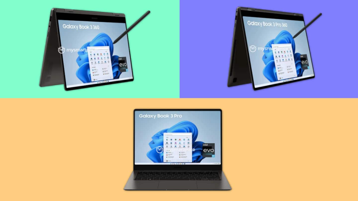 Leak reveals design and specifications of Samsung Galaxy Book3 laptops