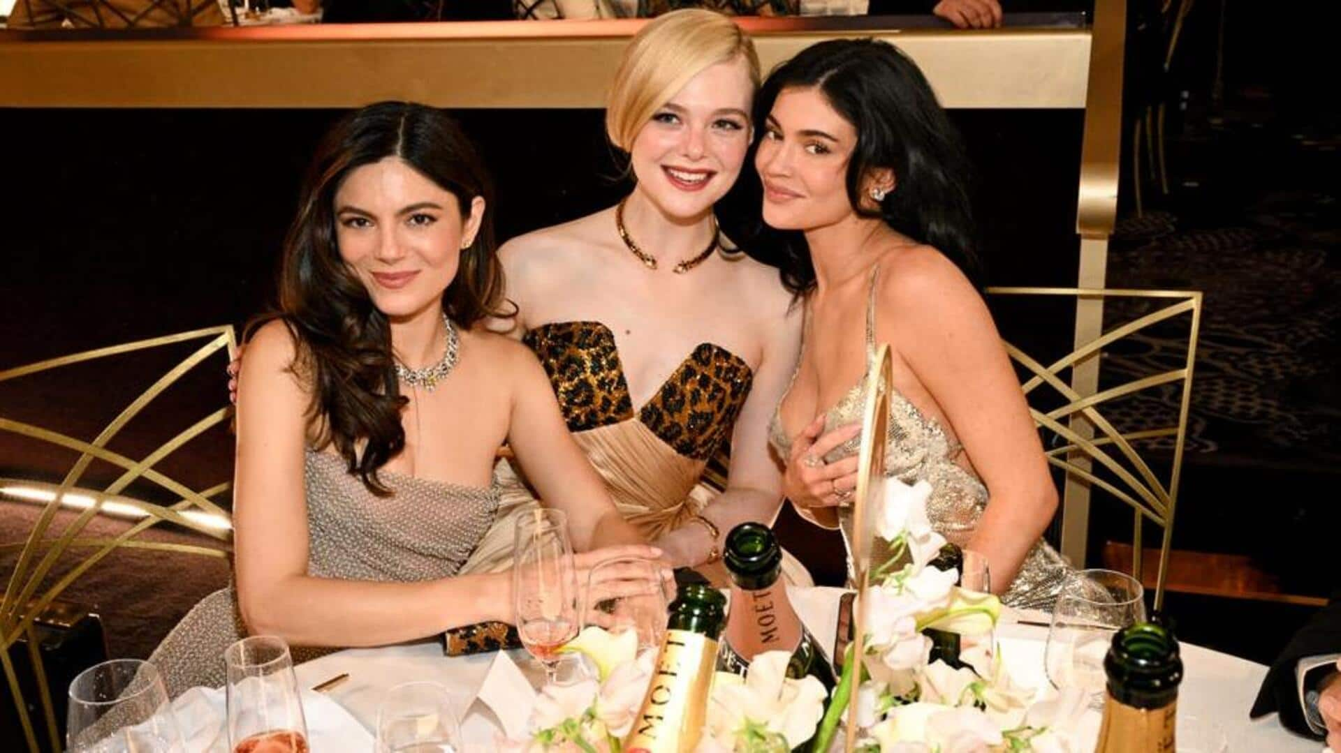 Oops! Kylie Jenner's vintage Versace dress rips at Golden Globes